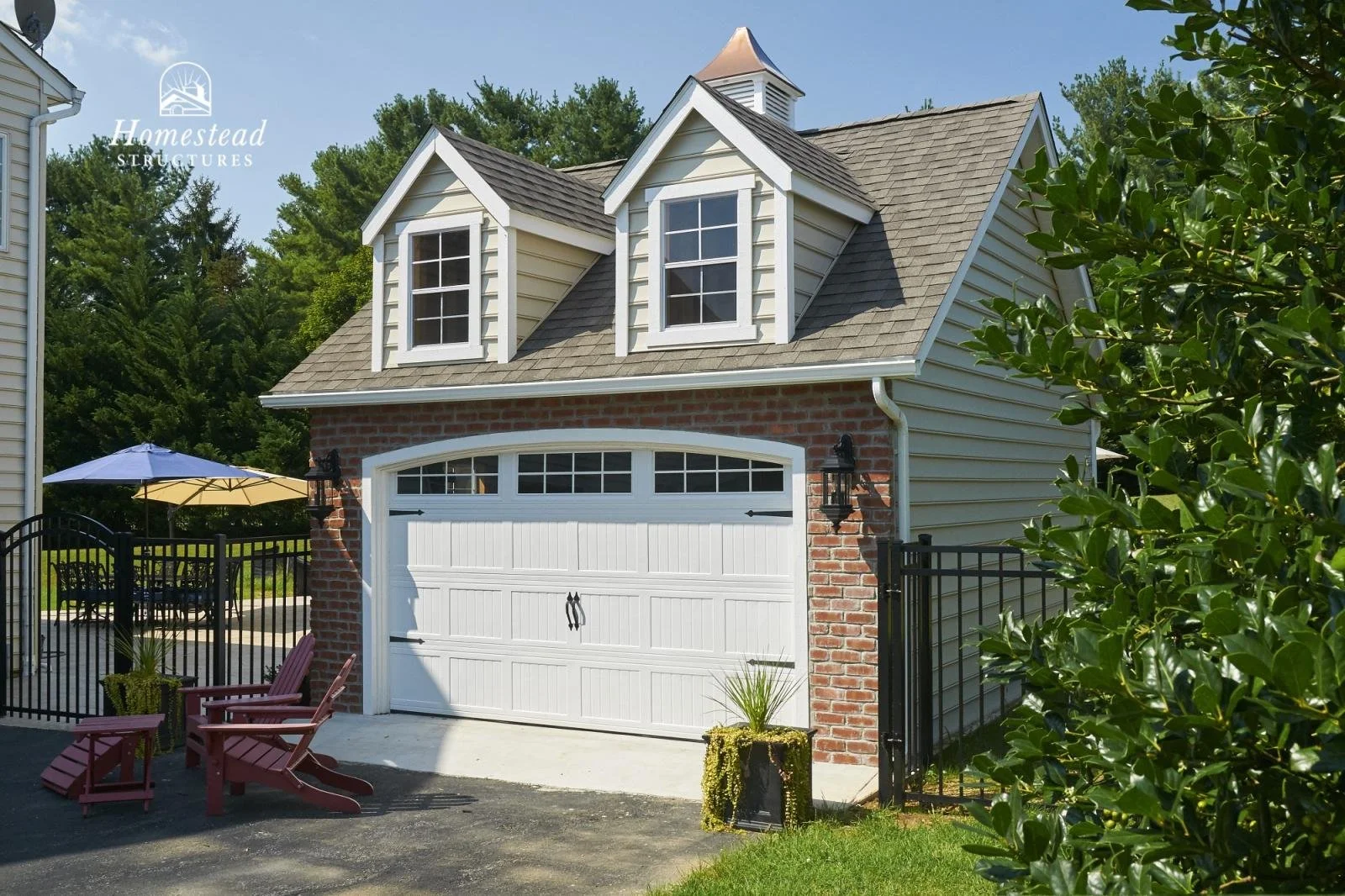 20x20 classic attic garage with standard dormers