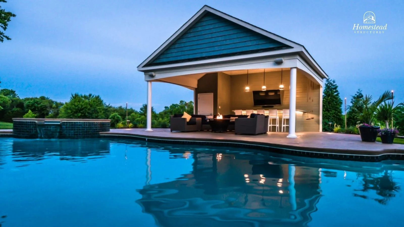 20x22 Avalon A-Frame Pool House