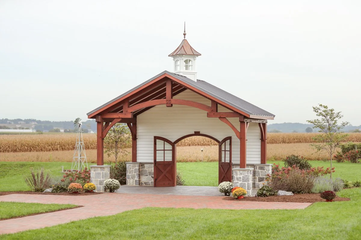 18x12 Custom Timberframe A-Frame pavilion
