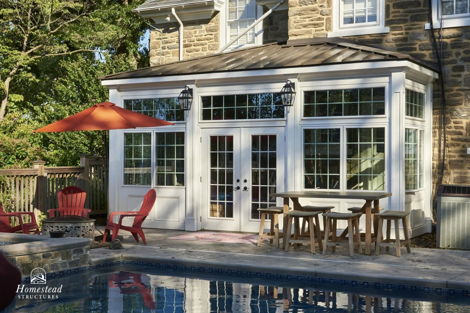 10x20 Attached Sunroom and Pool House