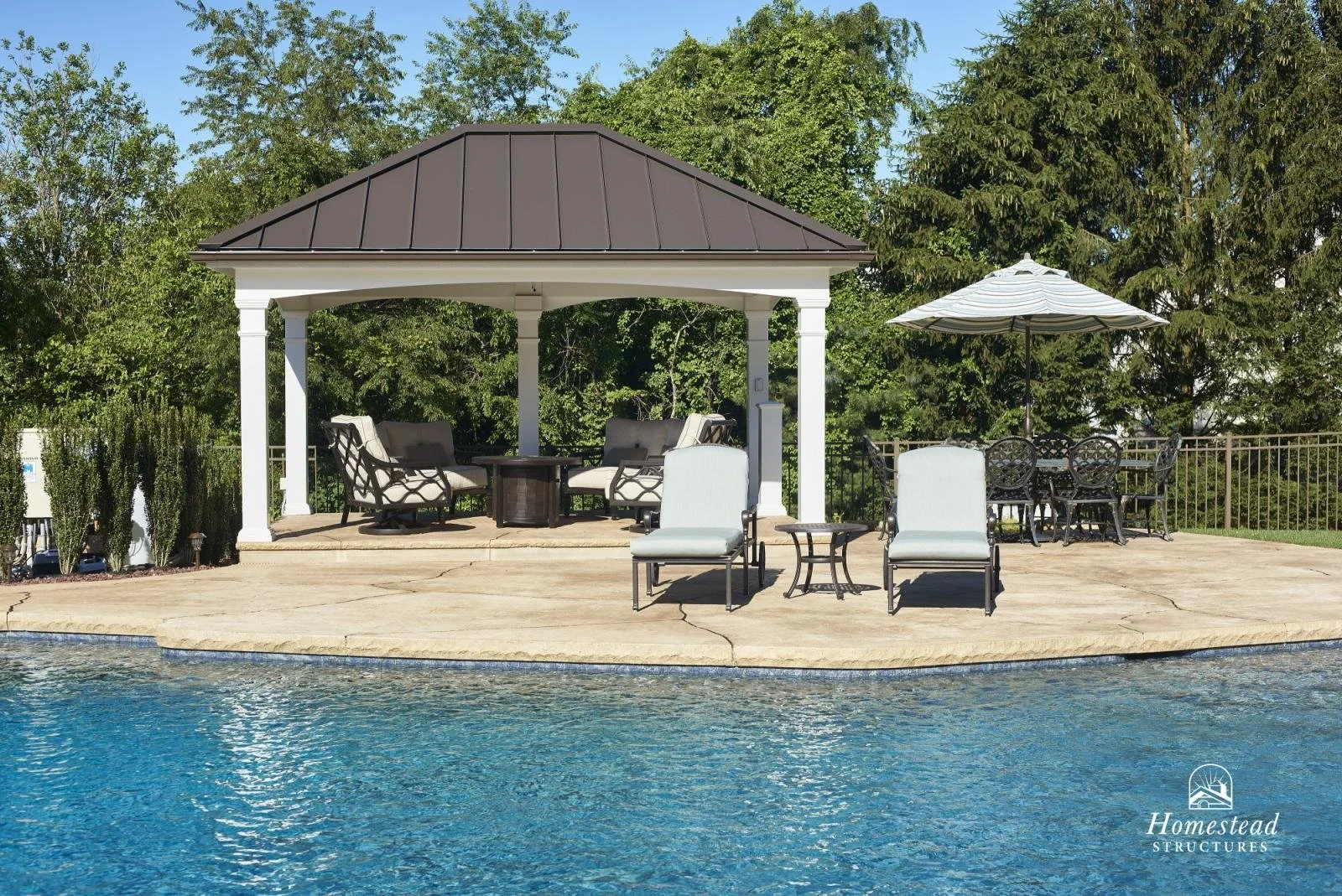 12x16 vintage pavilion w/metal roof