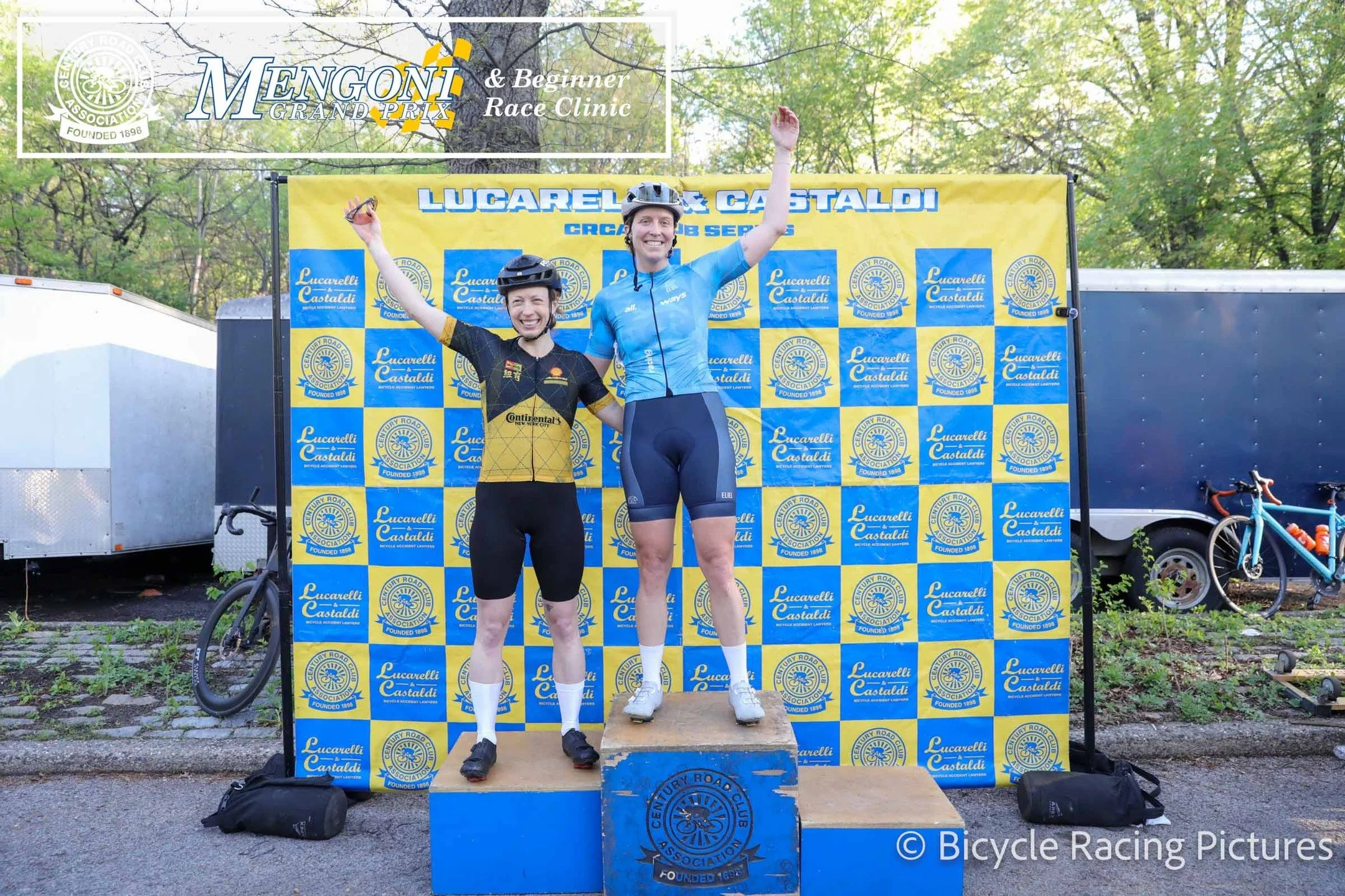 A little late, but here are the podium shots from last week's Mengoni Grand Prix &amp; Beginner Race Clinic! Thank you to all of the racers who came out to make this race a success and to @newyorkcycleclub @nyccracing for sponsoring the clinic. 

We 