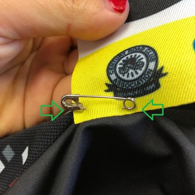 Pinned Through Jersey &amp; Number Twice