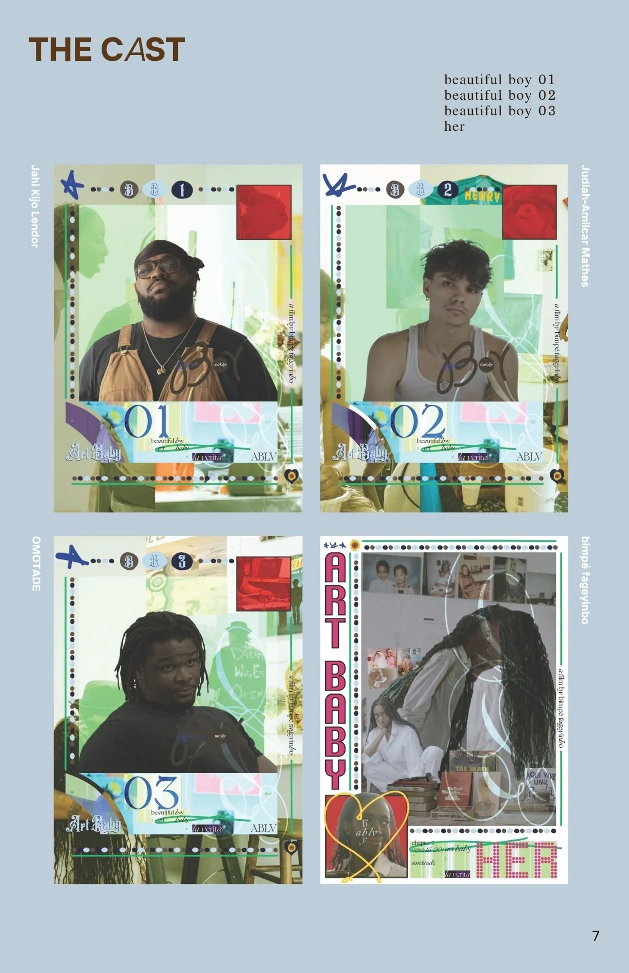 Art Baby CAST TRADING CARDS  (PG. 7)