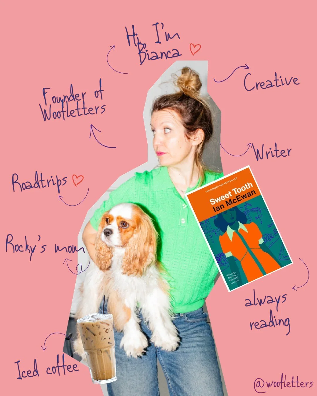 Meet the founder, the inspiration and the product. woofletters combines quality hemp leashes with lovely book quotes (chose your own!) and a matching collar saying &laquo;a booklover's pup&raquo; for your literally awesome walk with your four-legged 