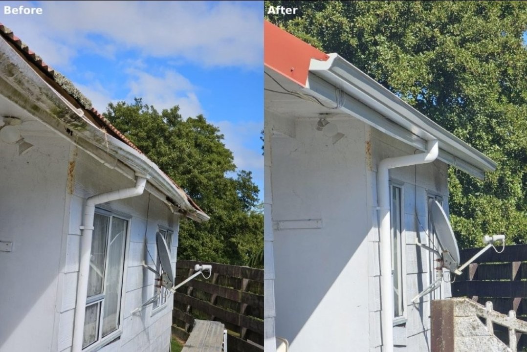 Colorsteel metal steel fascia gutter replace spouting repair plastic upgrade