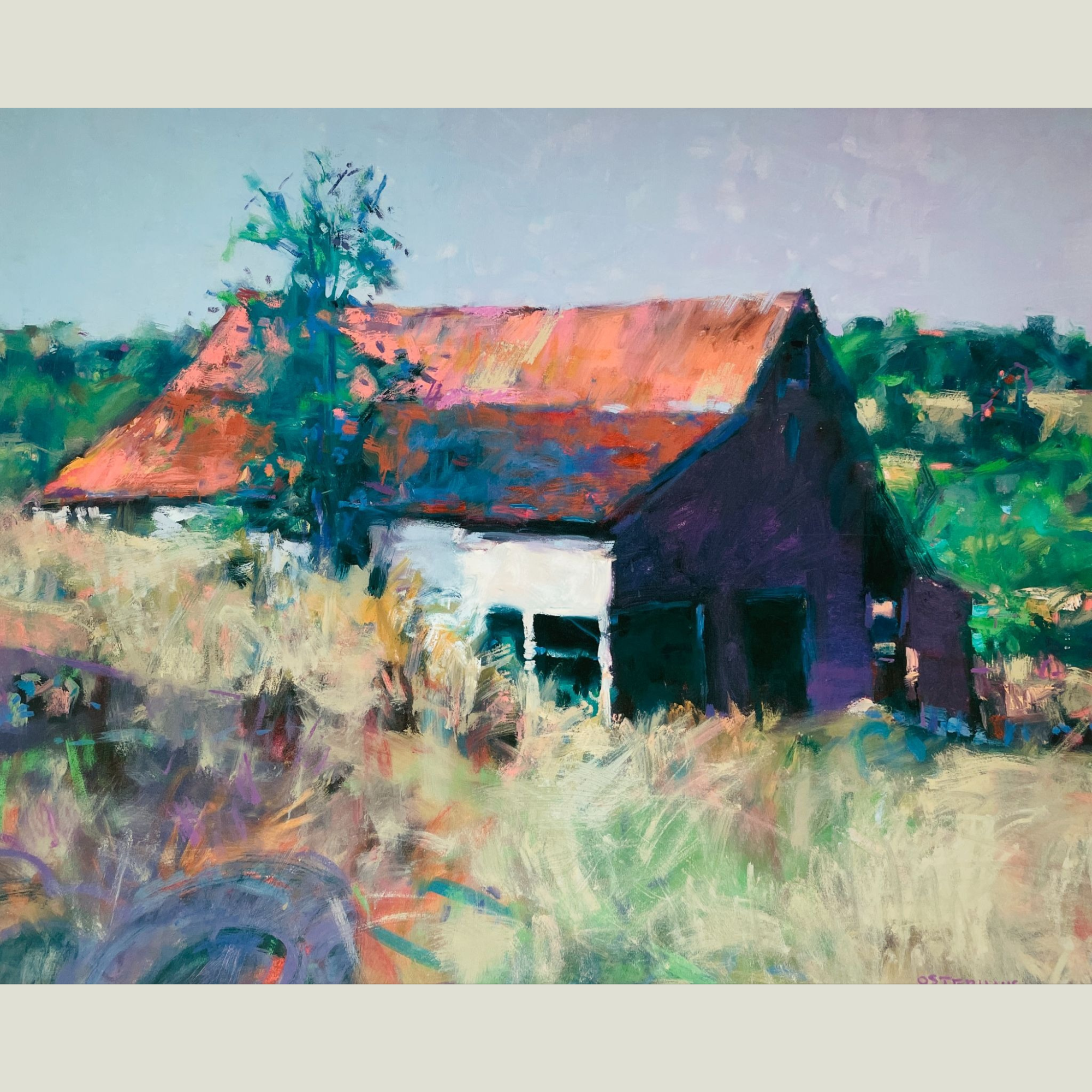 Barn in Landscape - Greg Osterhaus (Giclée on Paper)
