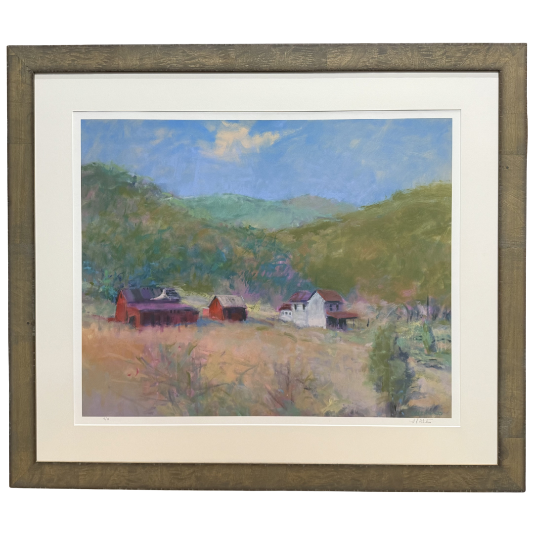 Homestead in Mountain Valley - Greg Osterhaus (Giclee on Paper)