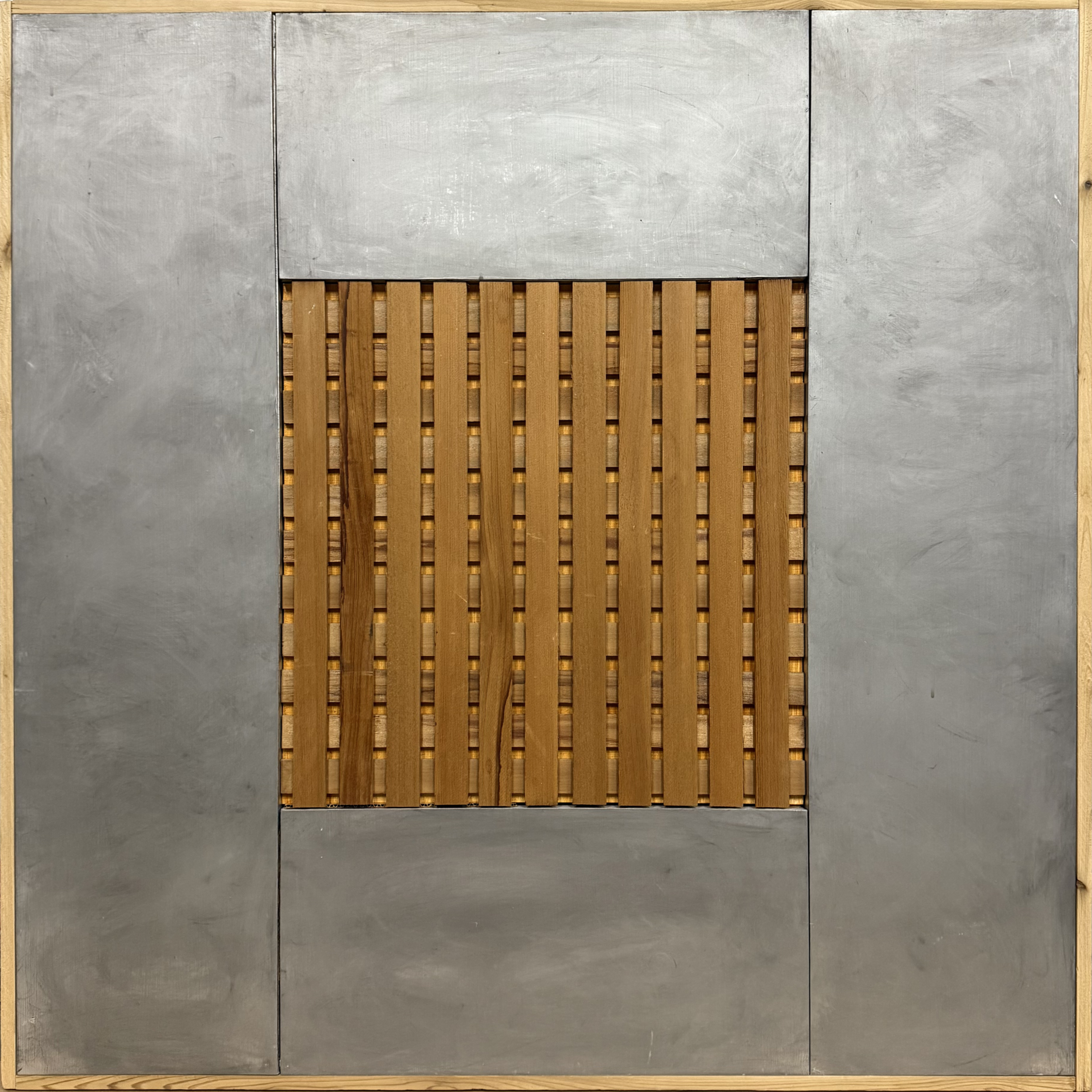 Lattice Among the Steel - Jesse "Jay" Wright (Painted Wood Construction)