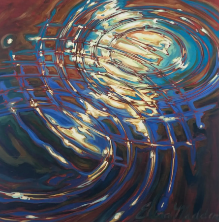 Circular Water Ripples Abstract Giclée Print on Watercolor Paper by Elena Madden | Ripples