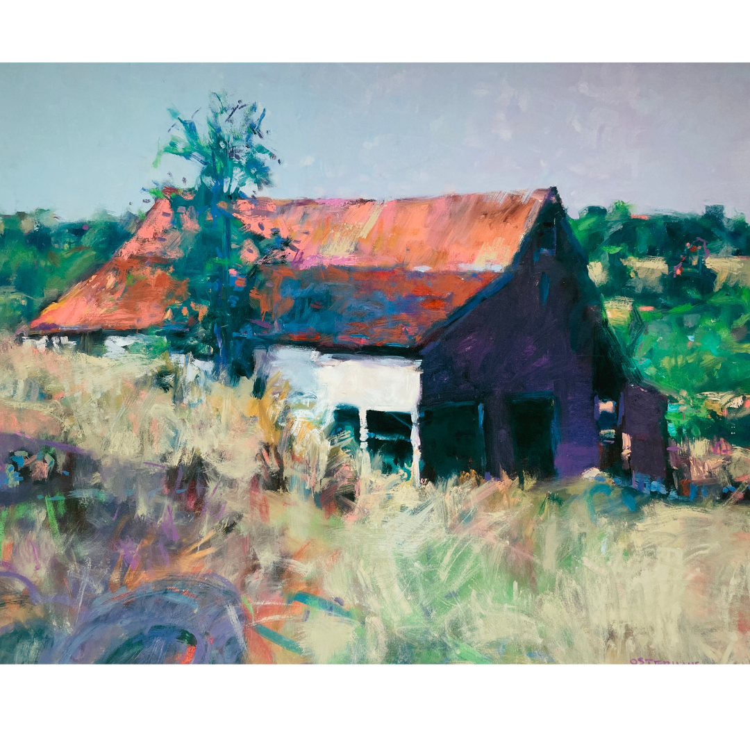 Barn in Landscape - Greg Osterhaus (Giclée on Paper)