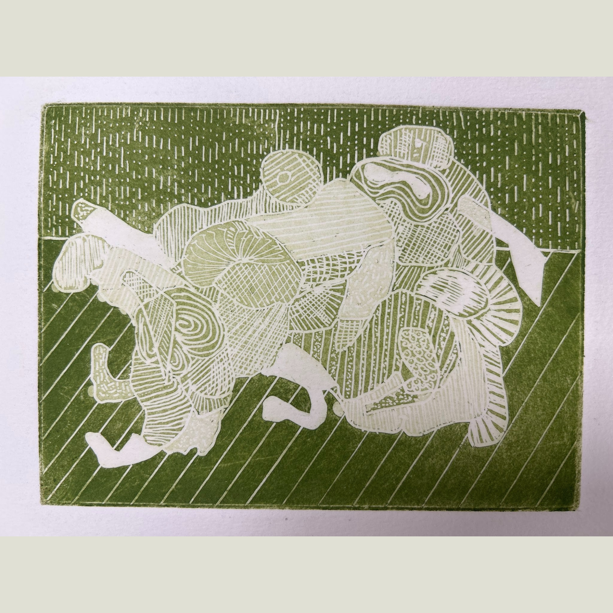 Untitled - Stanley J. Krupa (Woodblock on Paper)