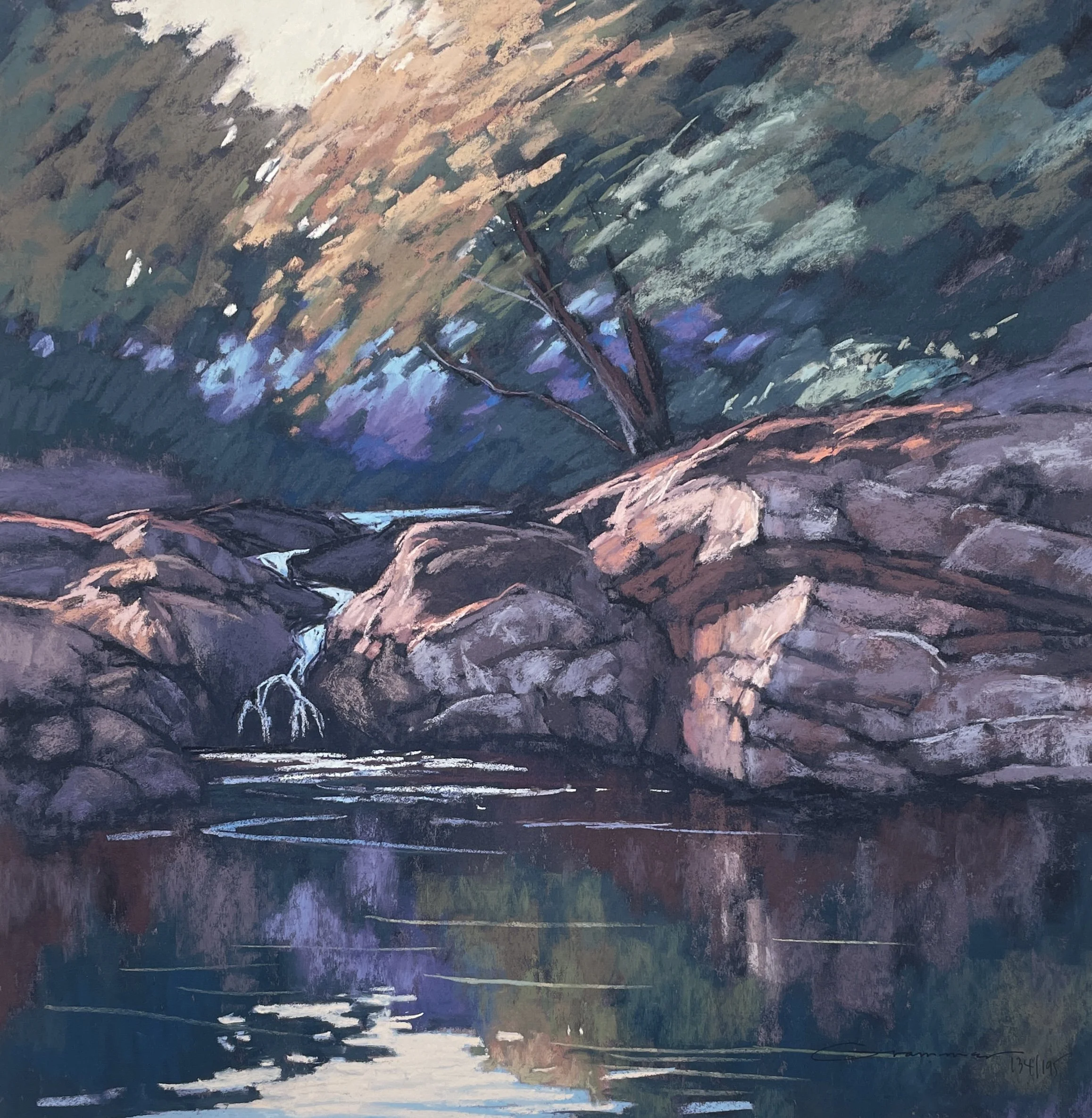 Impressionist Landscape Giclée Art Print on Fine Art Watercolor Paper