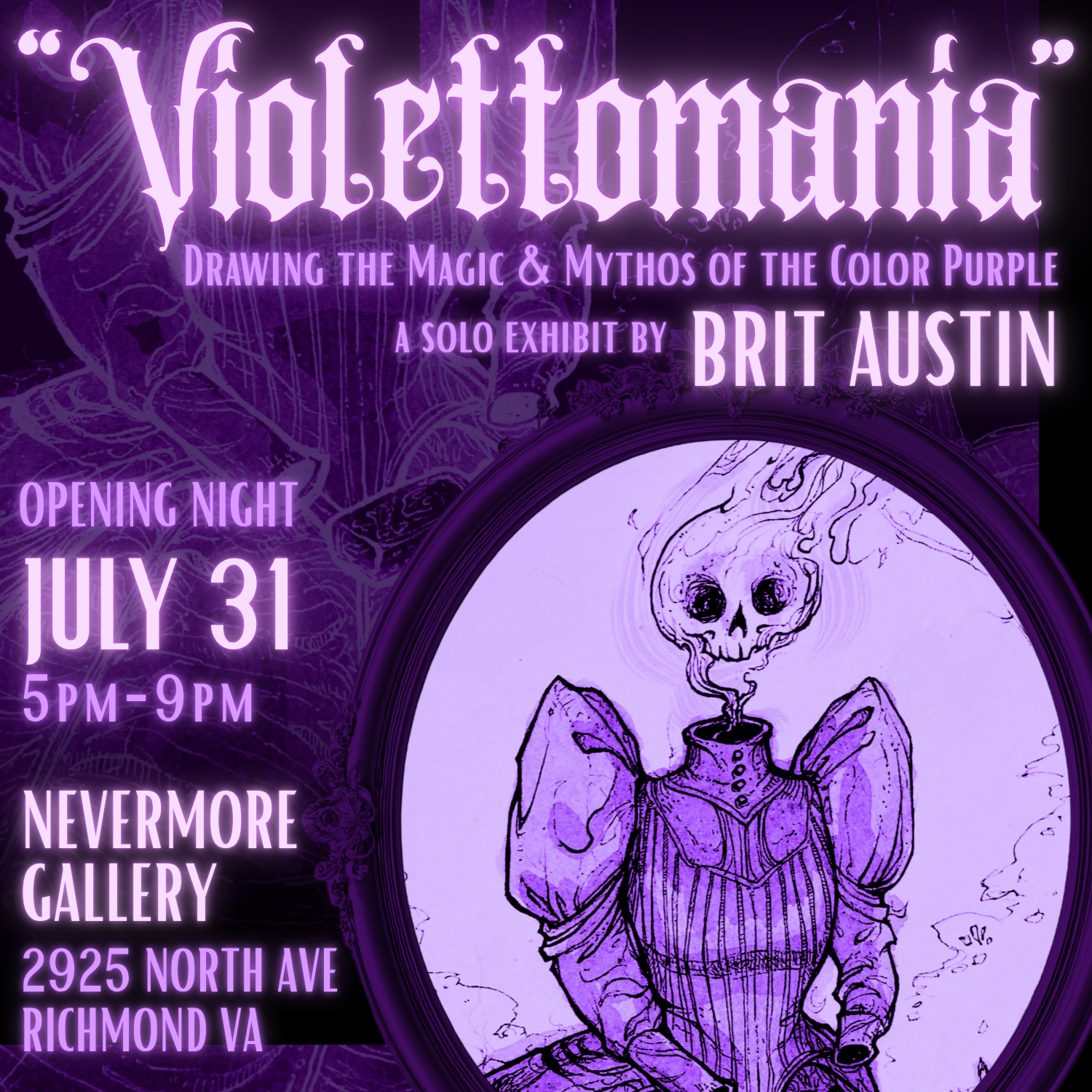 “Violettomania:” Drawing the Magic &amp; Mythos of the Color Purple by Brit Austin