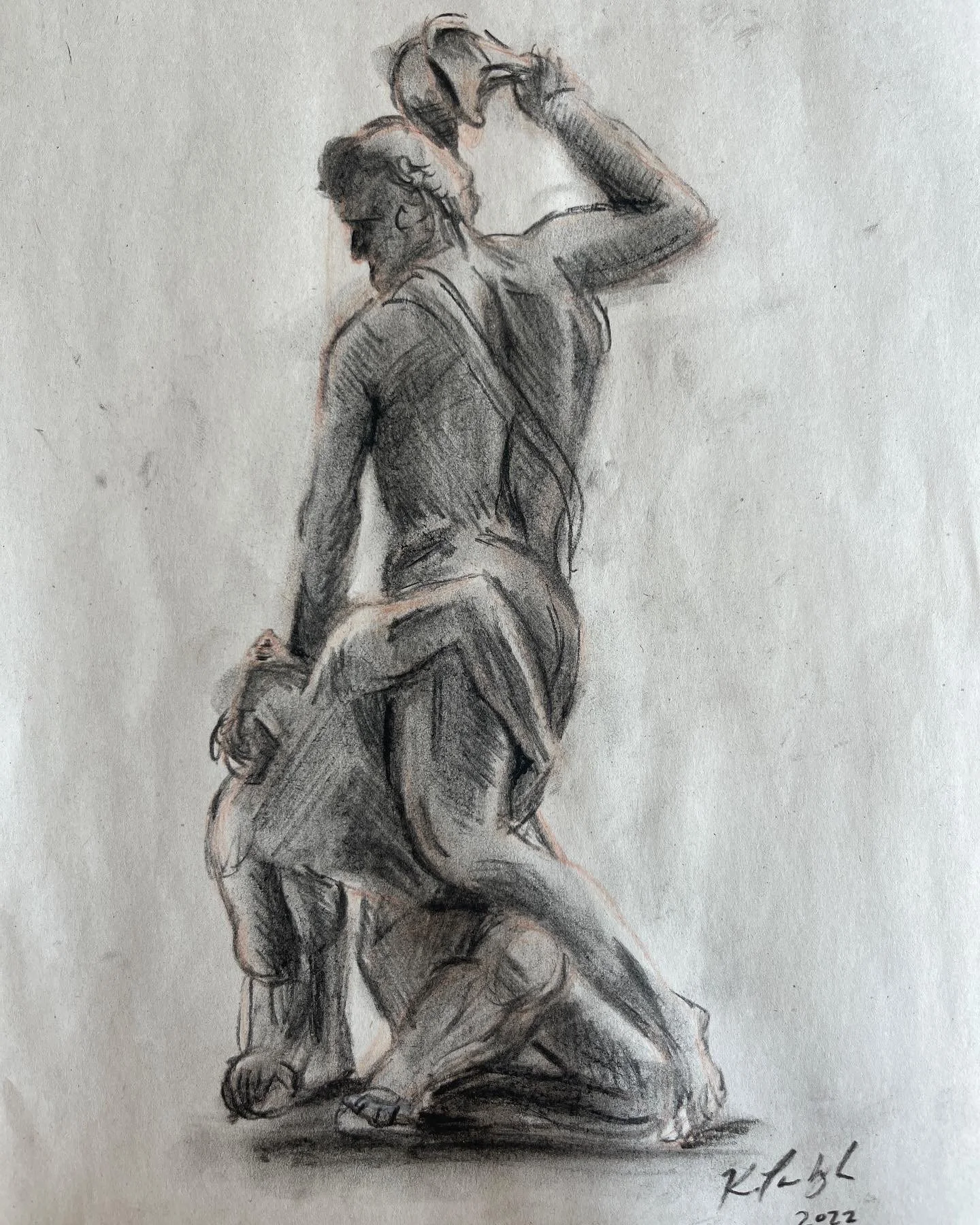 STUDY OF SAMSON SLAYING A PHILISTINE