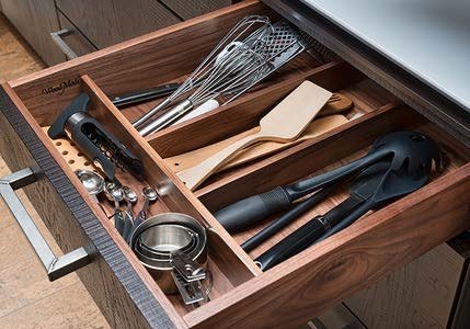 Walnut Cutlery Divider