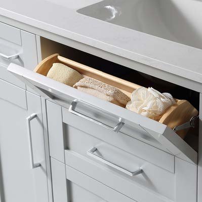 Tip-down Sink Tray