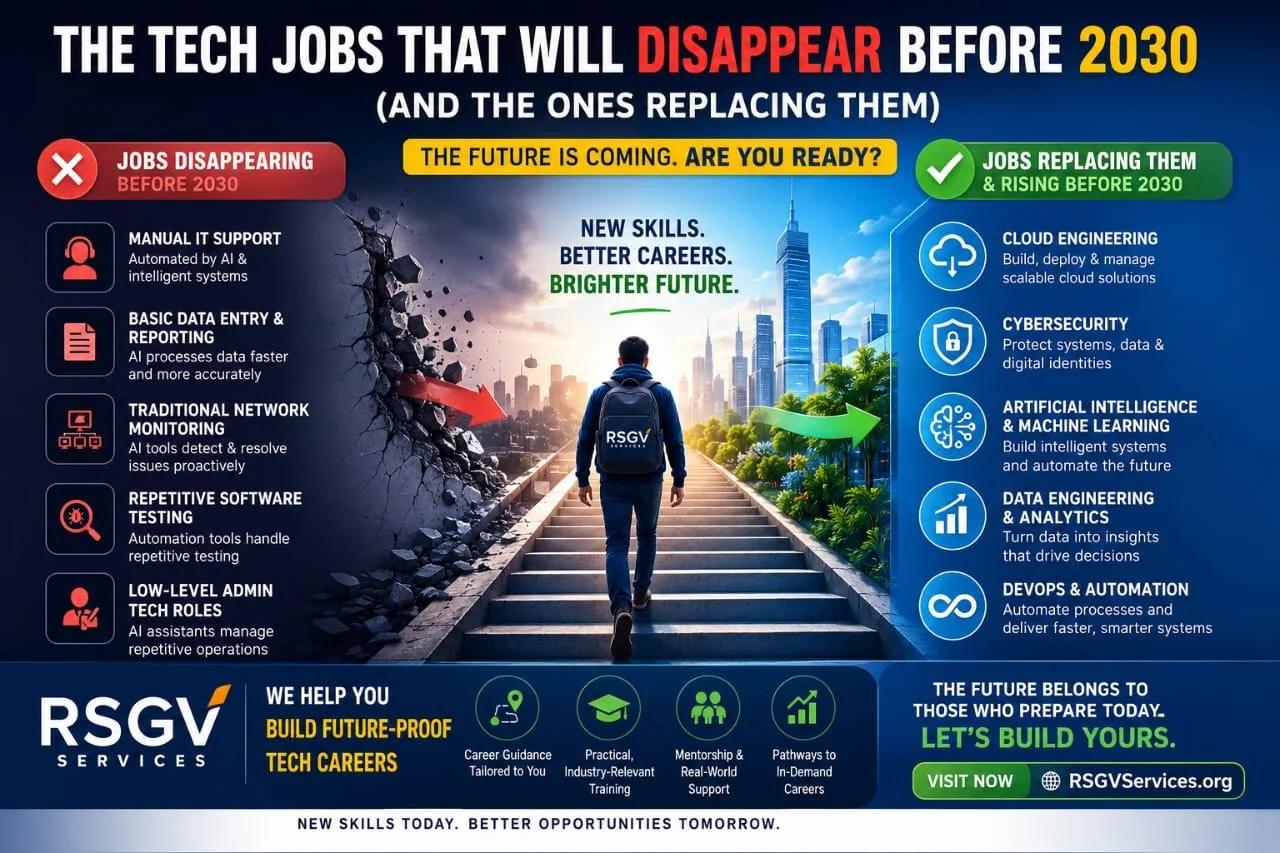 The Tech Jobs That Will Disappear Before 2030 (And the Ones Replacing Them)