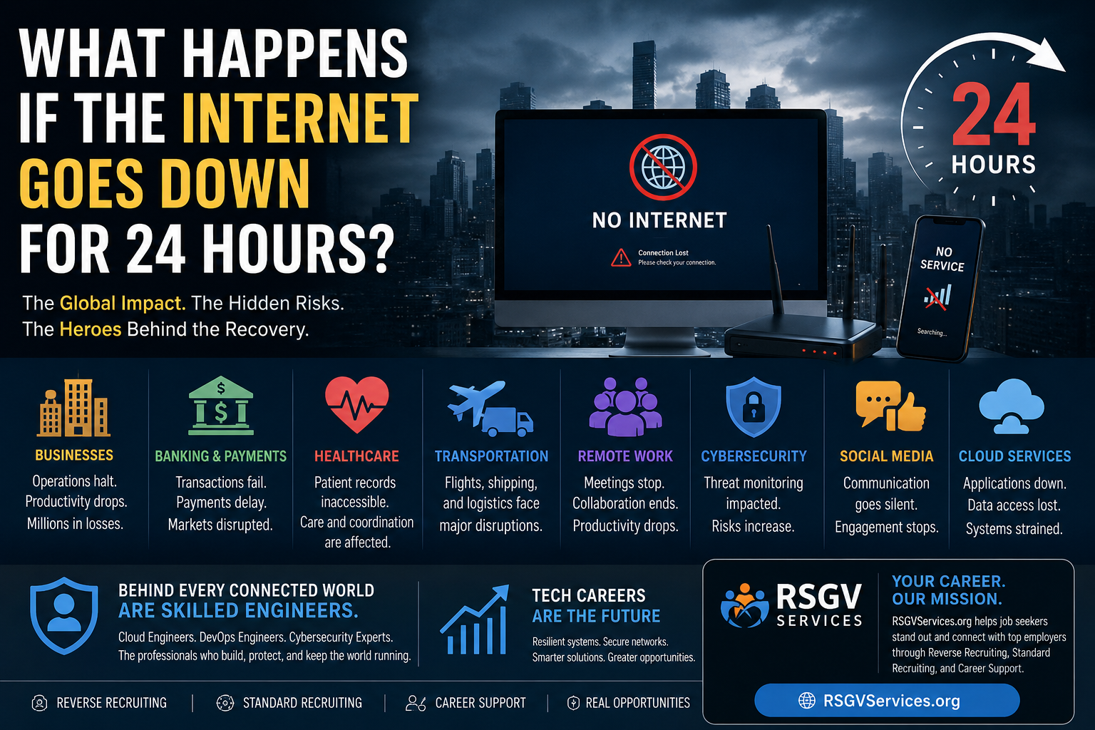 What Happens If the Internet Goes Down for 24 Hours?