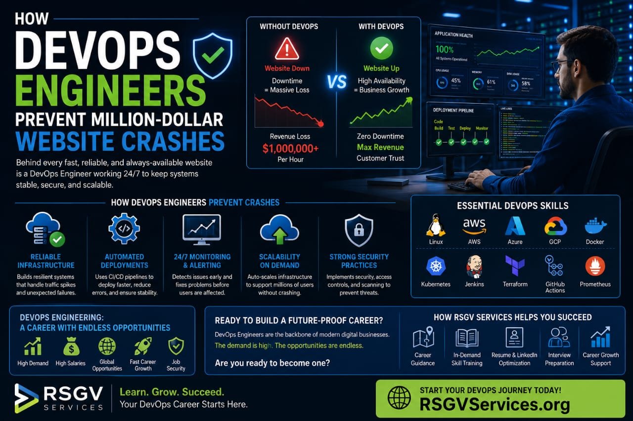How DevOps Engineers Prevent Million-Dollar Website Crashes