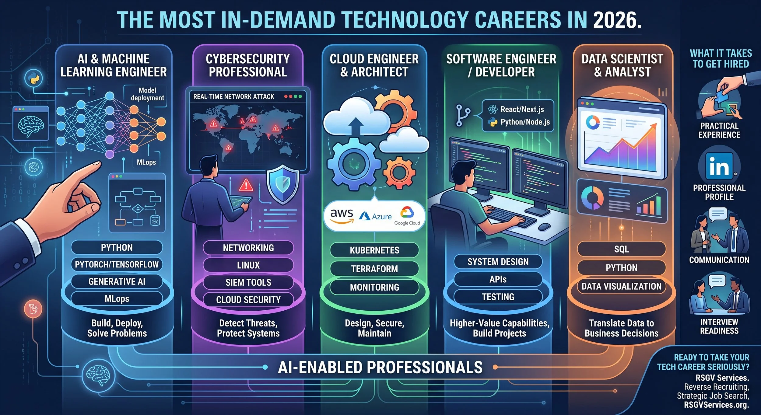 THE MOST IN-DEMAND TECHNOLOGY CAREERS IN 2026 — AND WHAT IT TAKES TO GET HIRED