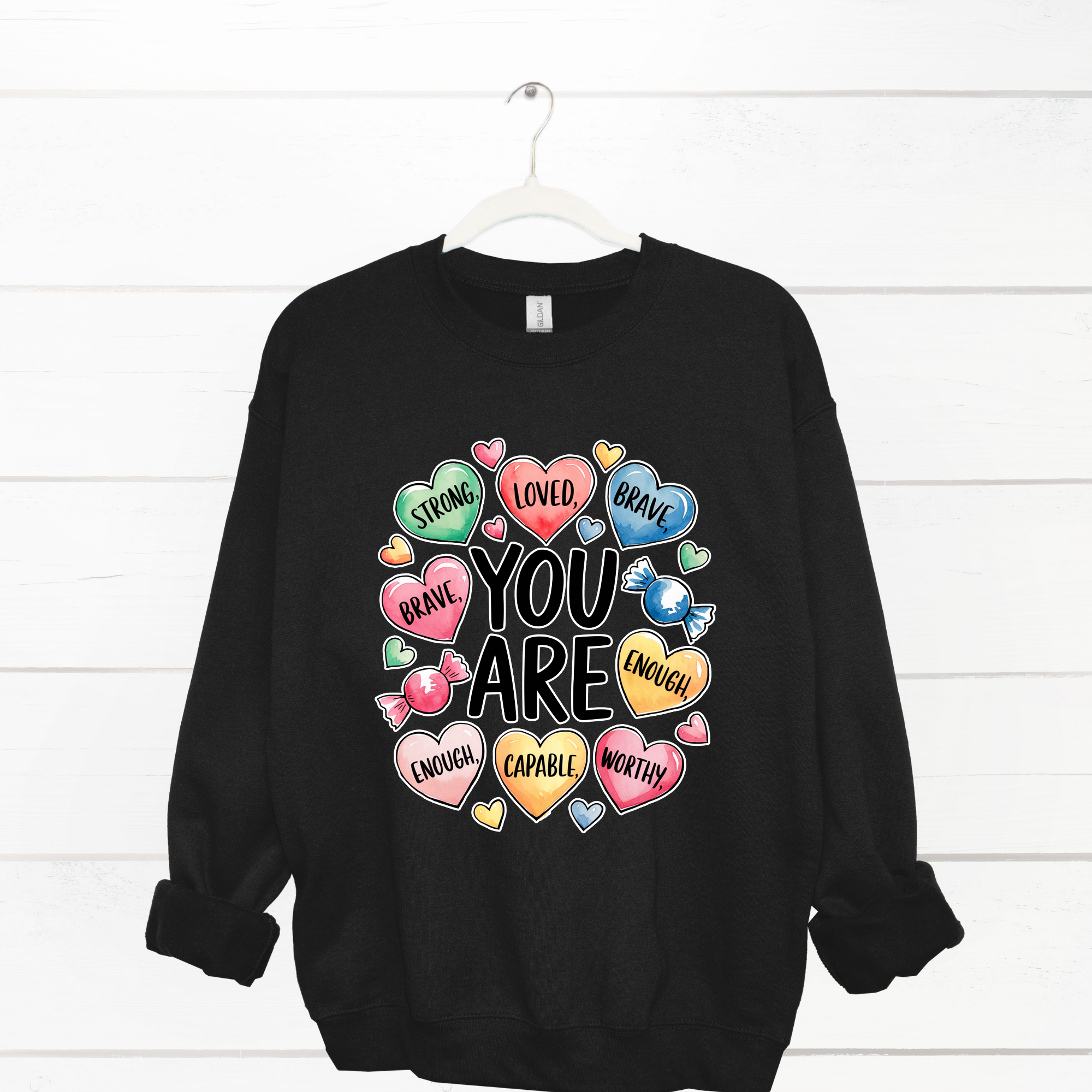 Self Love Valentine Heart Christian Sweatshirt