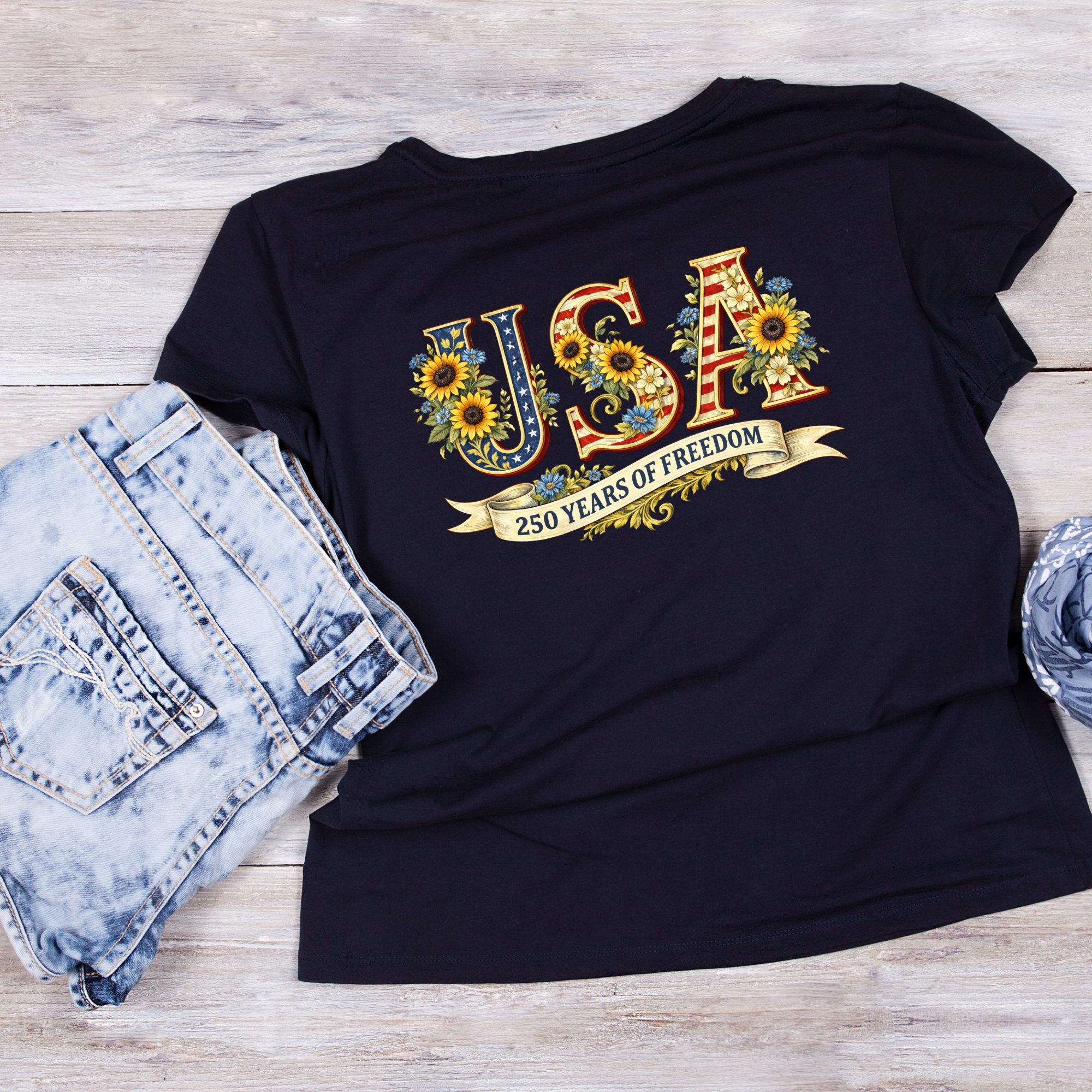 U.S.A 250 years of Freedom Sunflowers.png