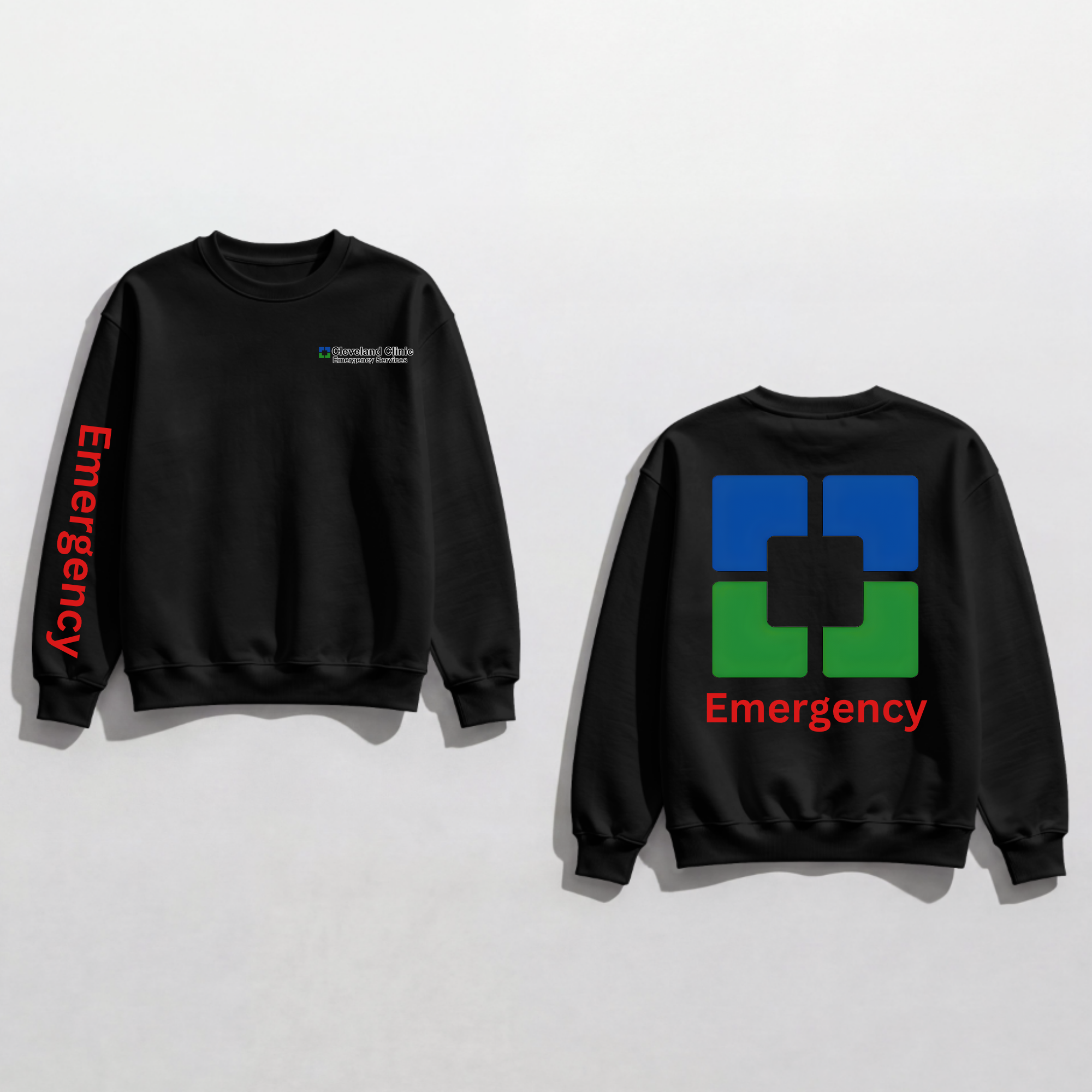 Cleveland Clinic Emergency Services Black Sweatshirt.png