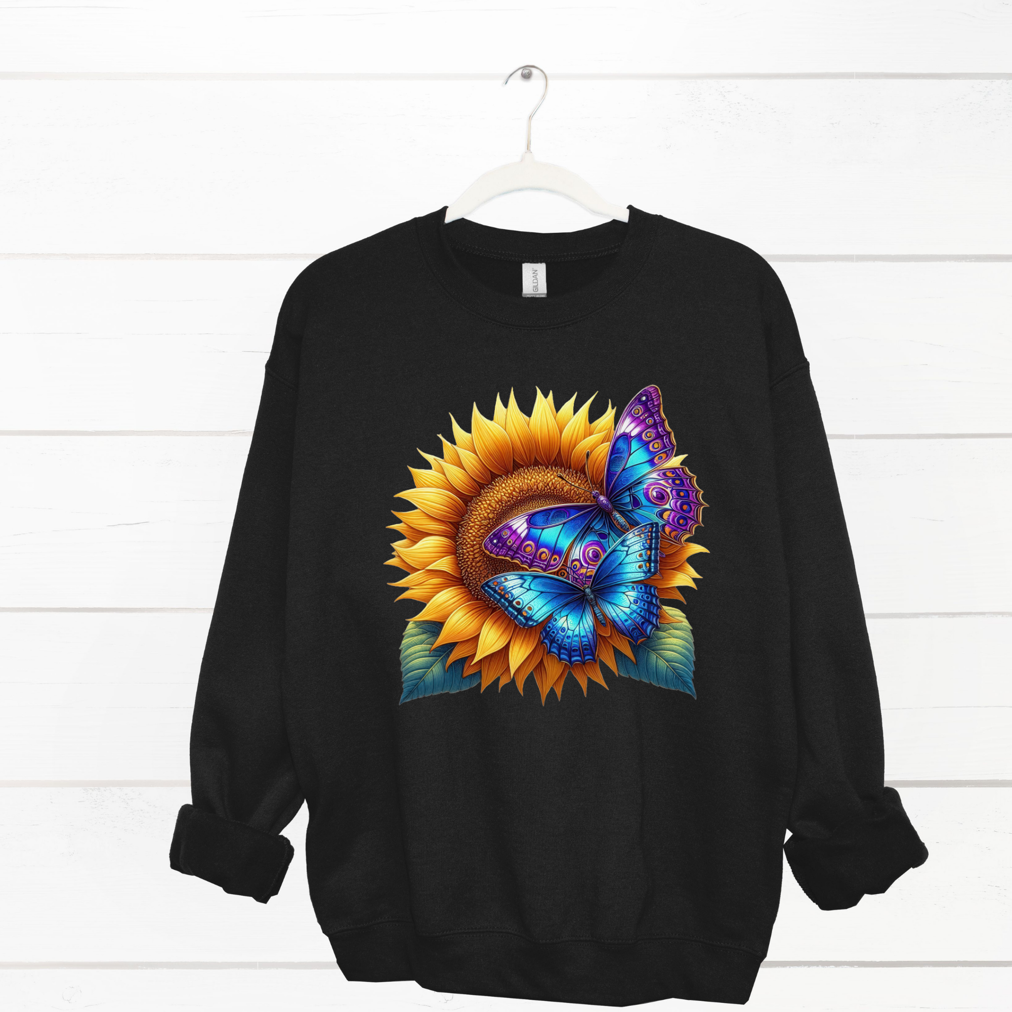 Sunflower with Butterflies Sweatshirt
