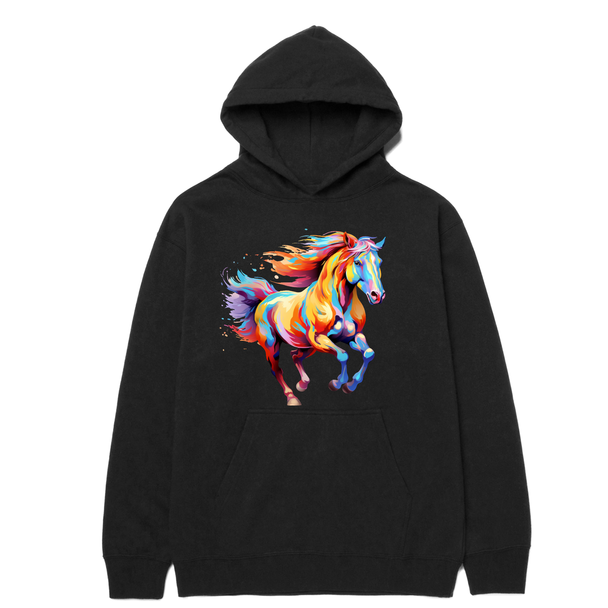 Water Paint Horse Hoodie