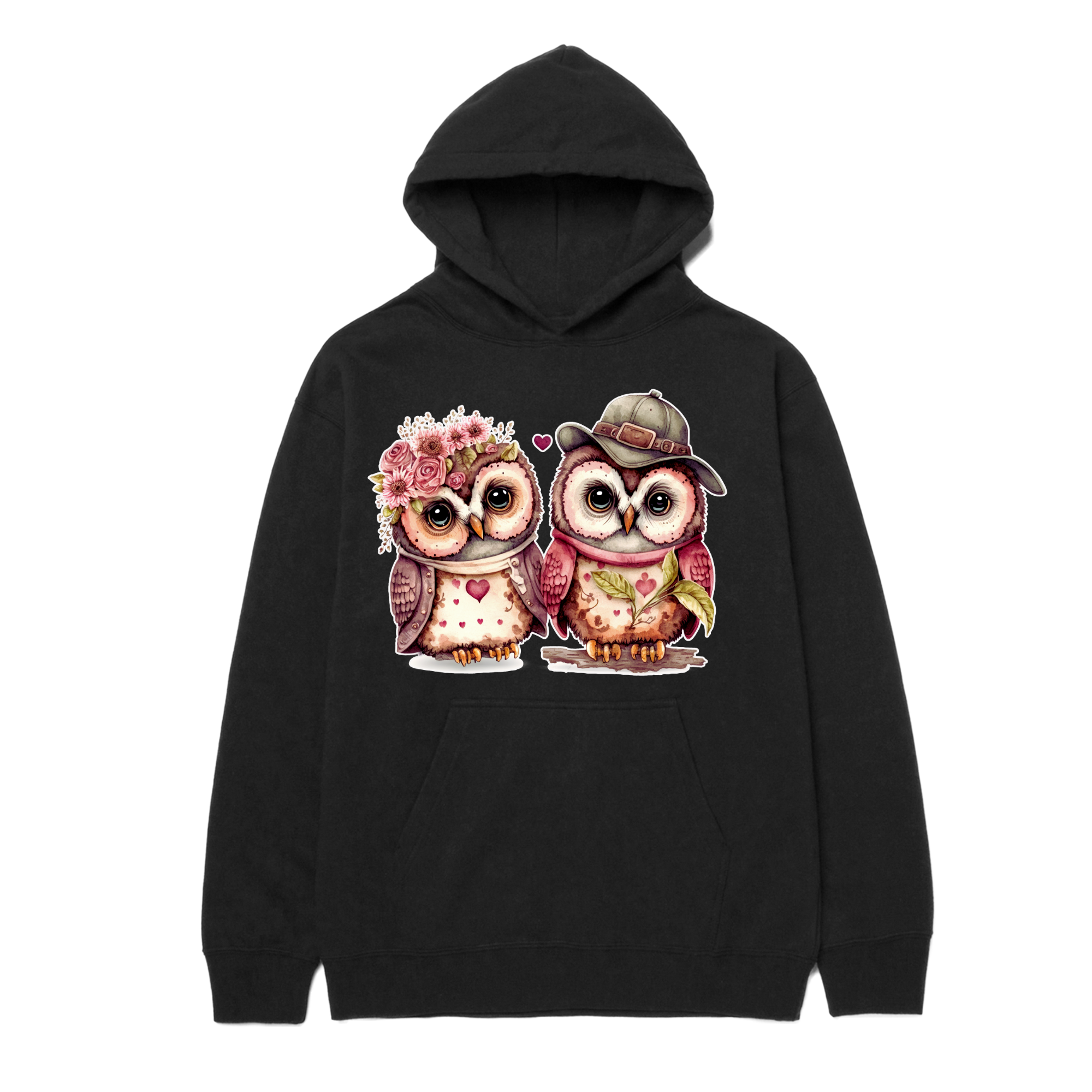 Couple Owl Valentine's Day hoodie