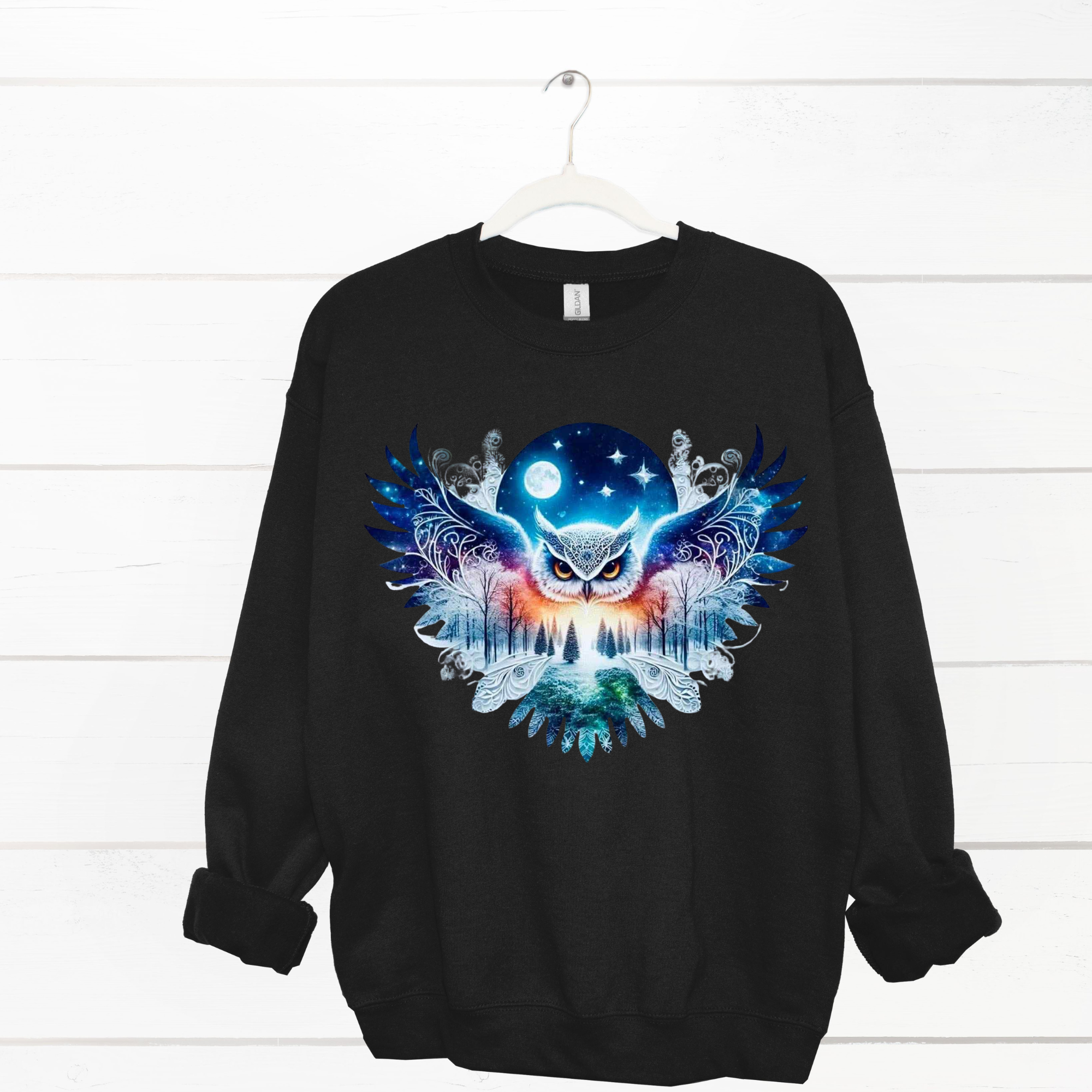Night Snow Owl Sweatshirt