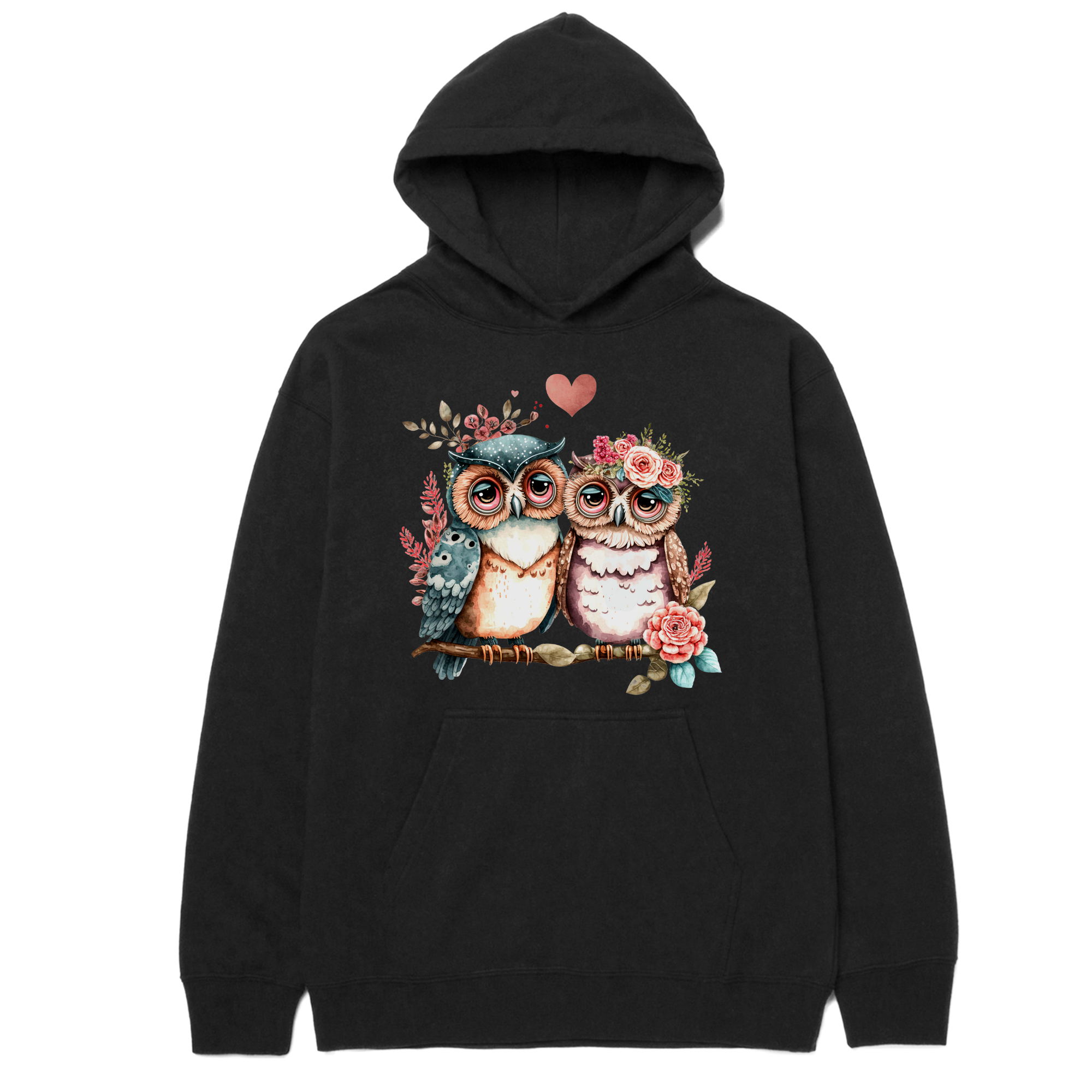Owl's Valentine's Day hoodie