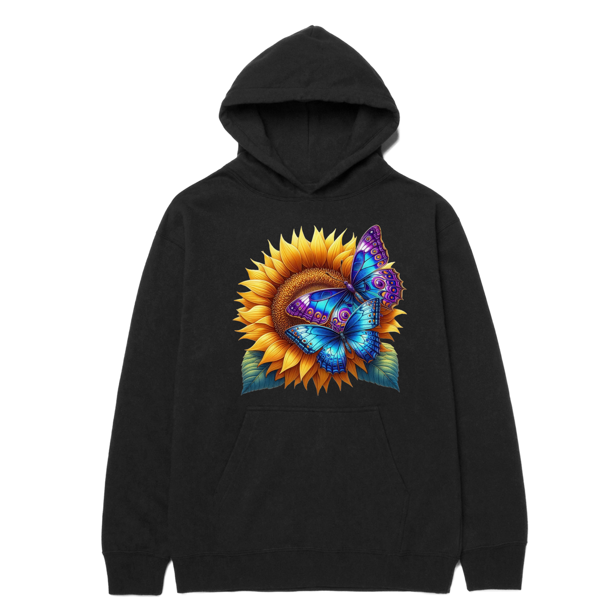 Sunflower with Butterflies Hoodie