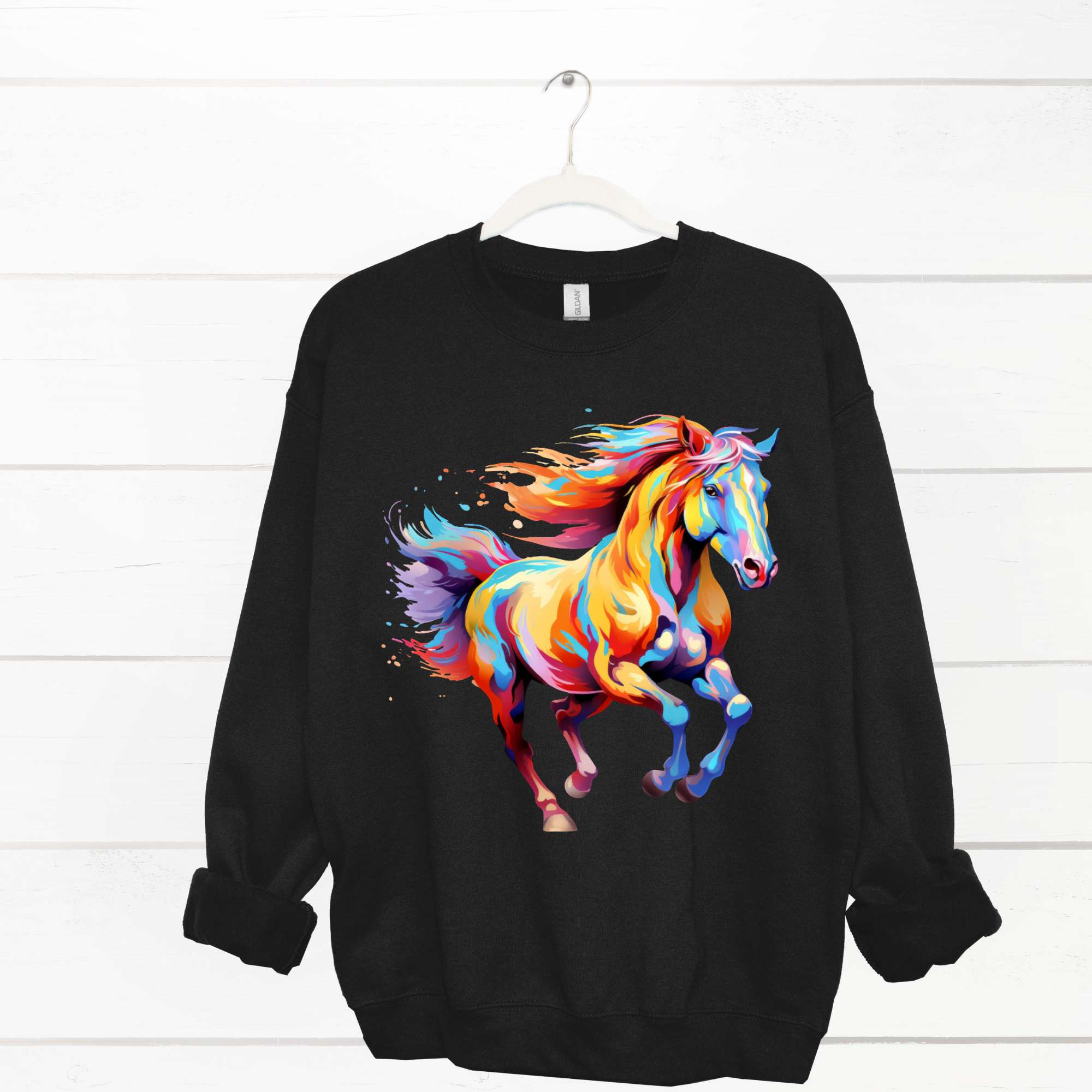 Water Paint Horse Sweatshirt