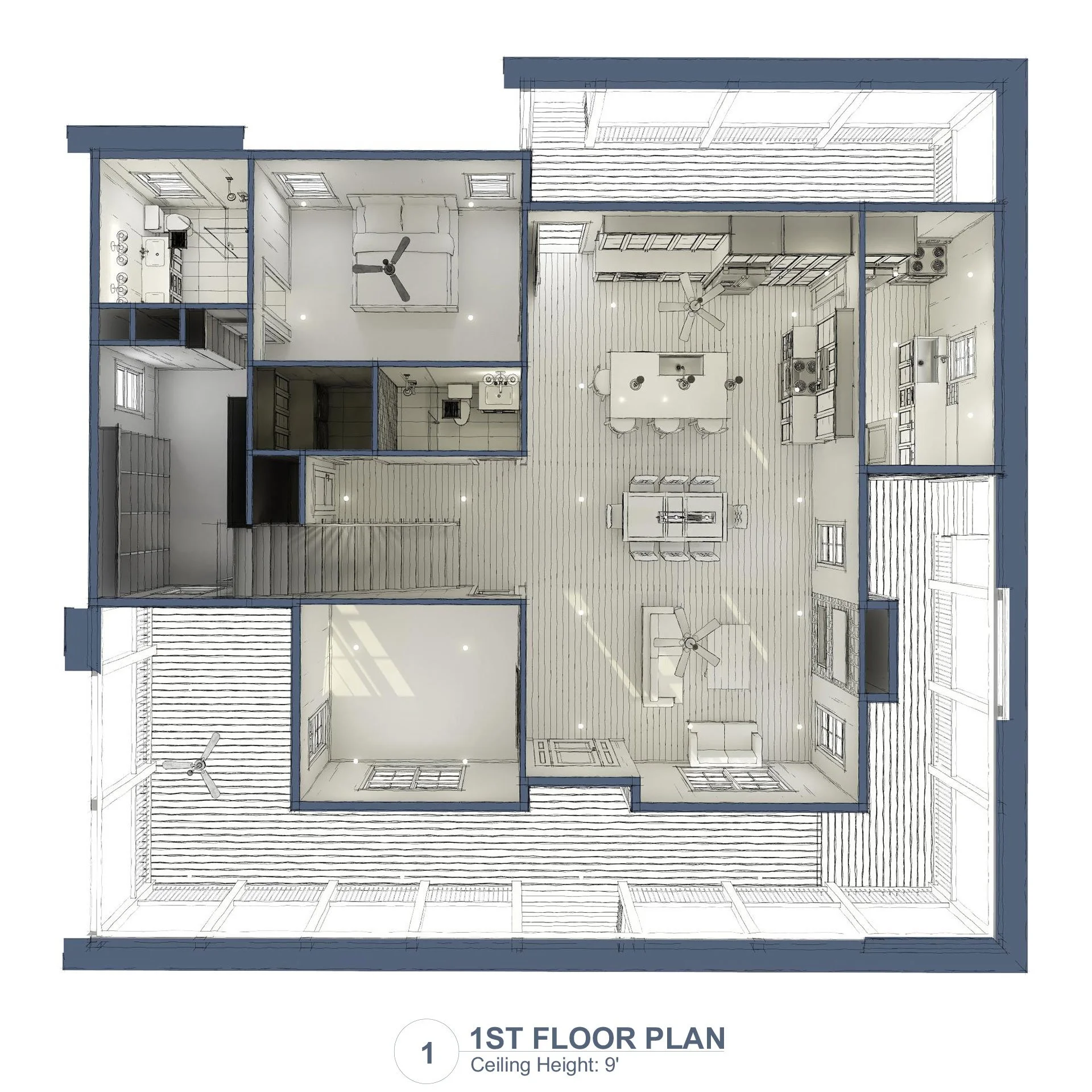 2nd Floor Light Plan