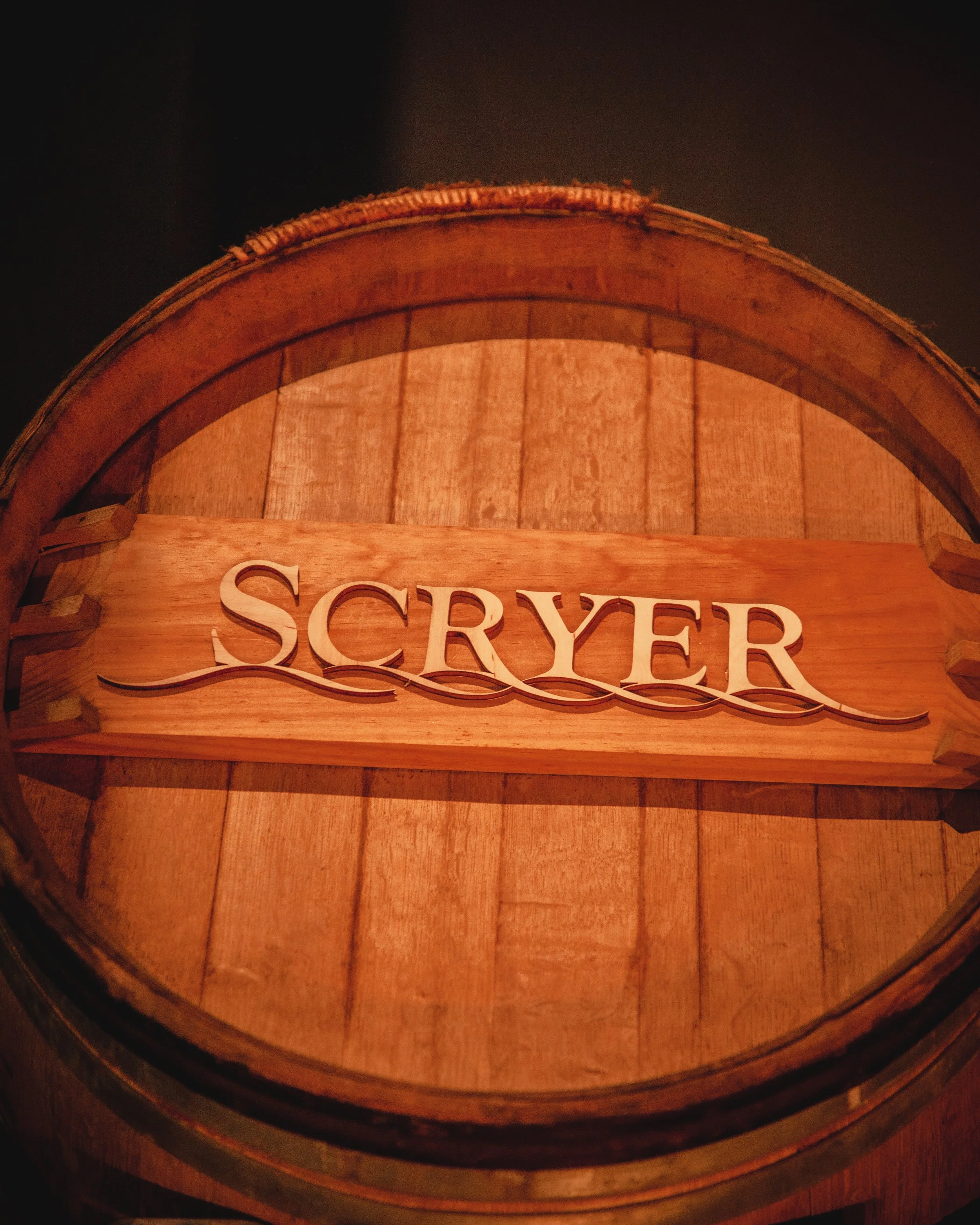 Top of a Scryer Rum barrel.