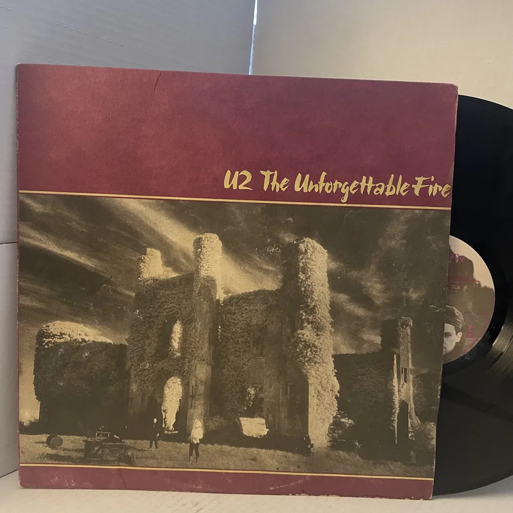 U2 Vinyl Record - The Unforgettable Fire - 1984 U.S. Press
