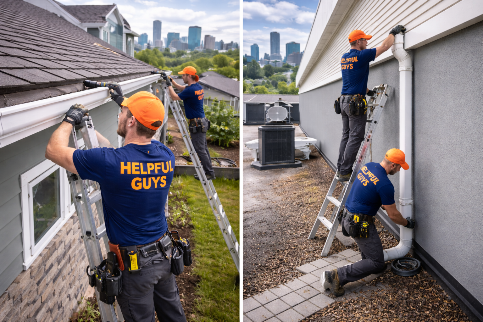 Eavestrough and drainage services. Installation and Repair. (Residential and Commercial Proprties)