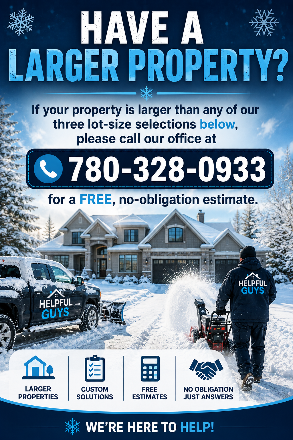 Snow removal services in Alberta and Edmonton.