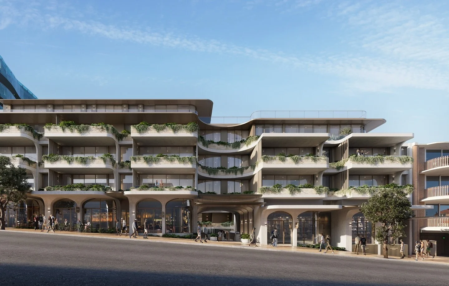 As featured in The Urban Developer this week: Hall street has undergone a large transformation with the acquisition of neighbouring properties doubling the size of the project and increasing the shop top proposals previously approved 17 apartments as