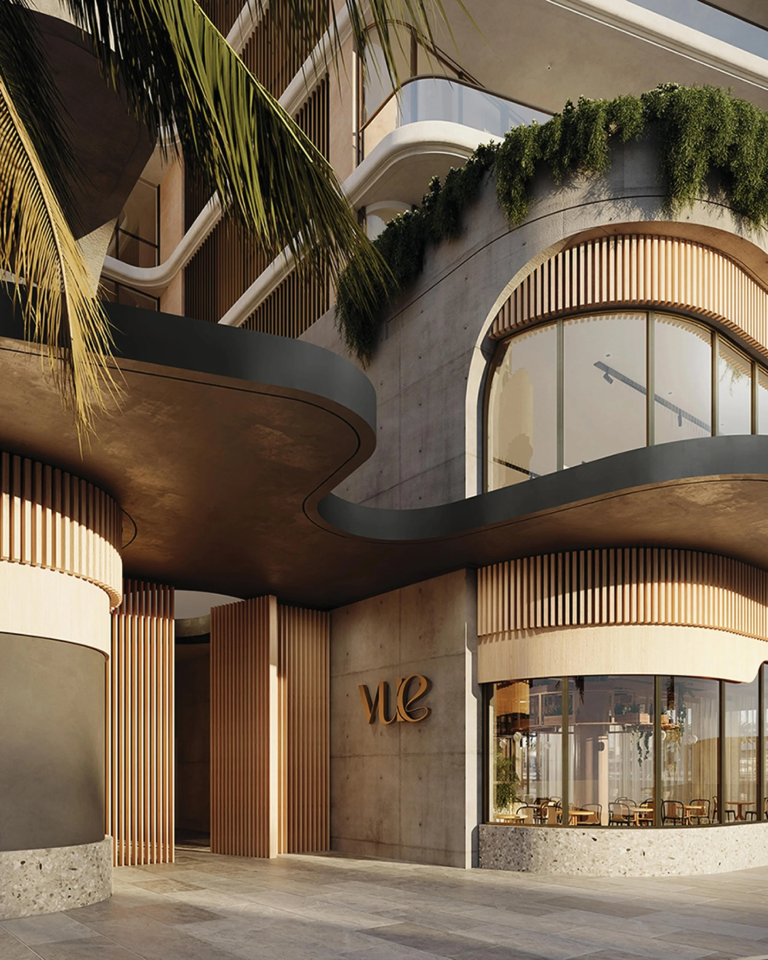 Vue in Cronulla brings coastal materiality to life through wellness spaces, a swimming pool and curated retail &mdash; seamlessly linking the town centre to the beach.

@sammutgroup 

#urbandesign #mixedusedevelopment #urbanarchitecture #cronulla #sy