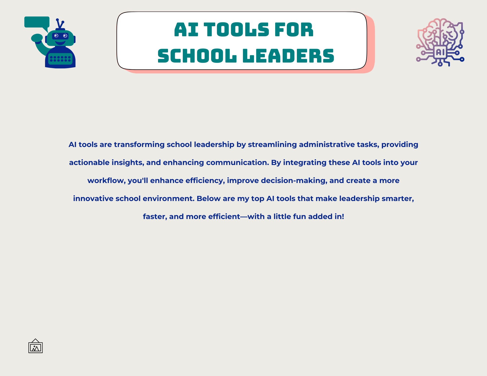 AI Tools For School Leaders — Principal Mo