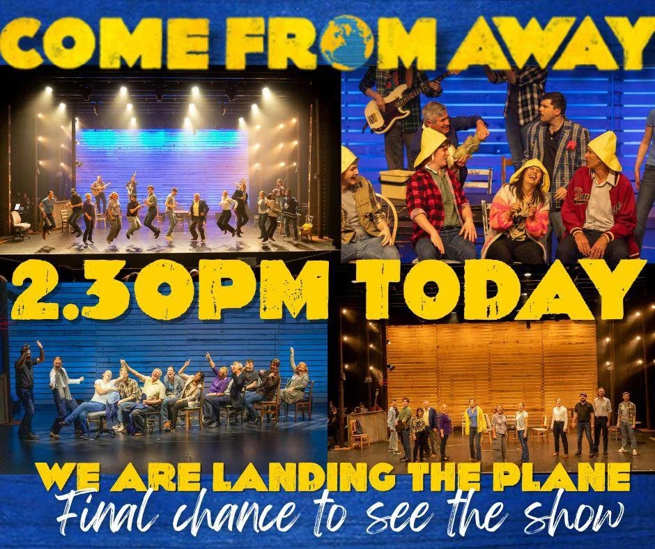🎭 🎶IT ALL COMES DOWN TO THIS✈️💛

This is your last chance to experience the magic, music and heart that&rsquo;s captured audiences all week.

✨ Final performance 2.30pm today at the Chaffey Theatre &ndash; grab your tickets now before it&rsquo;s g