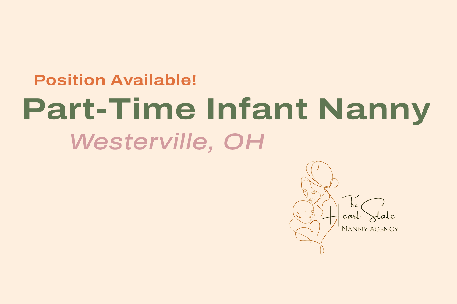 Part-Time Infant Nanny Needed – Westerville, OH