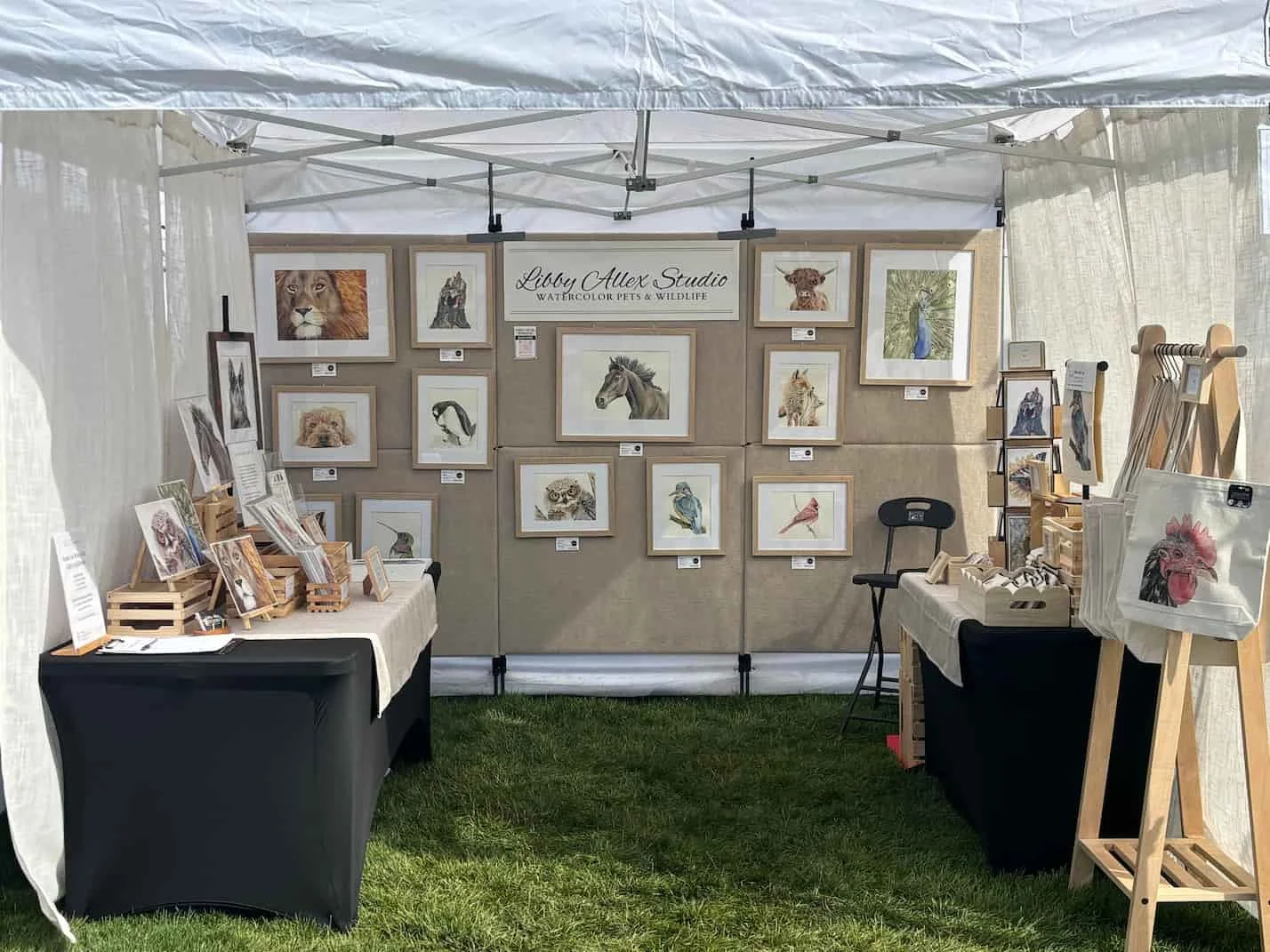 Watercolor Artist Booth