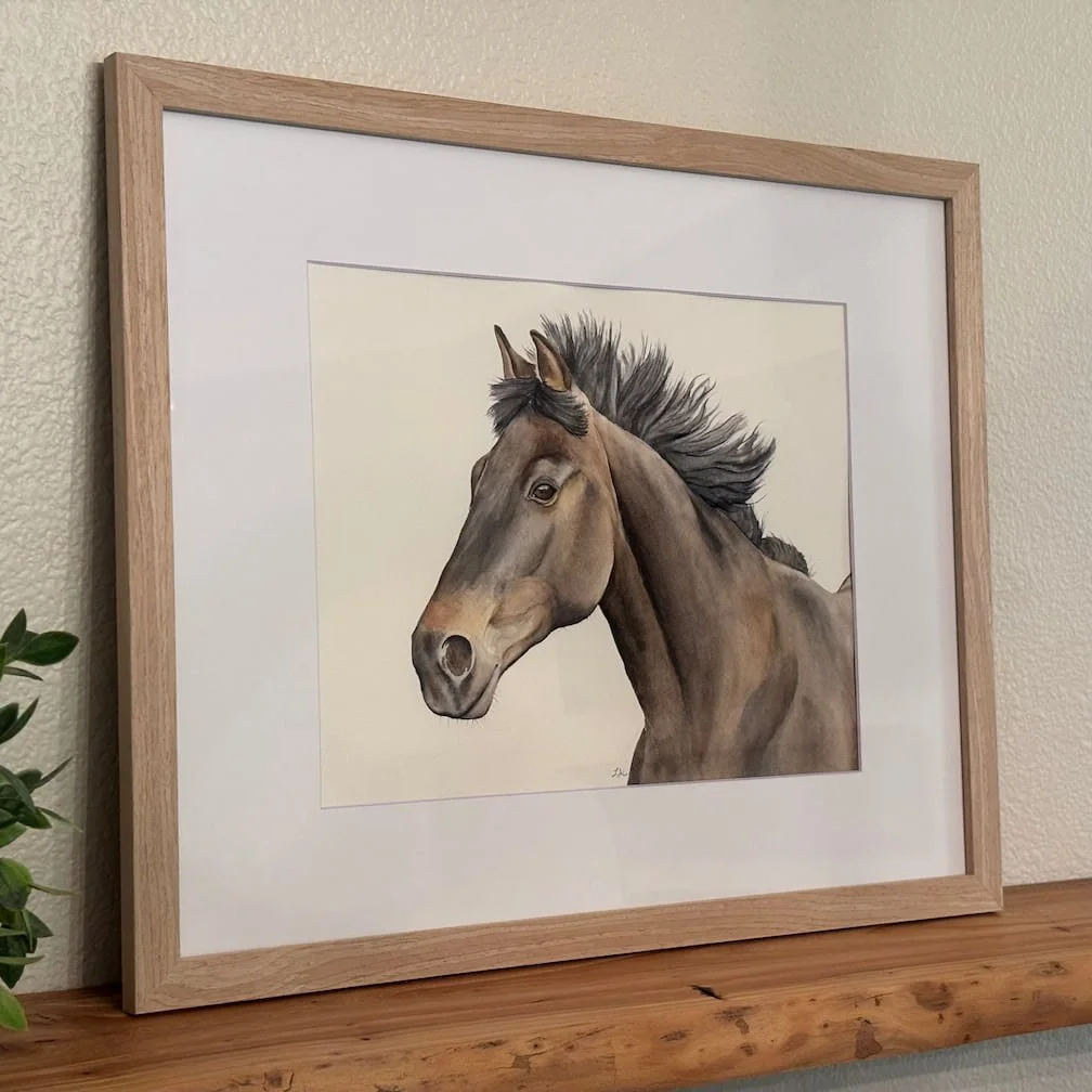 Quiet Strength | Framed Original Watercolor Painting