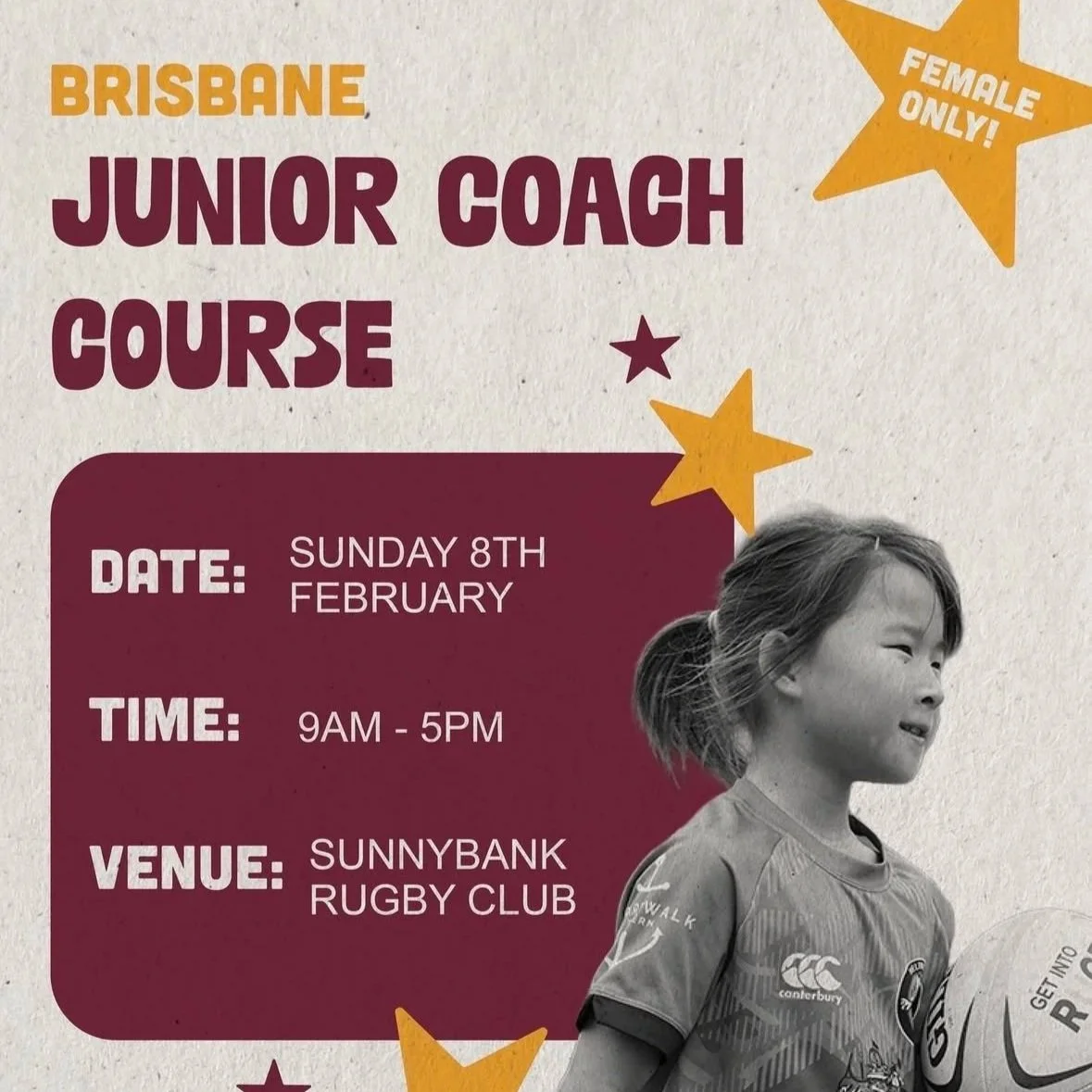 Junior Female Only Coach Course