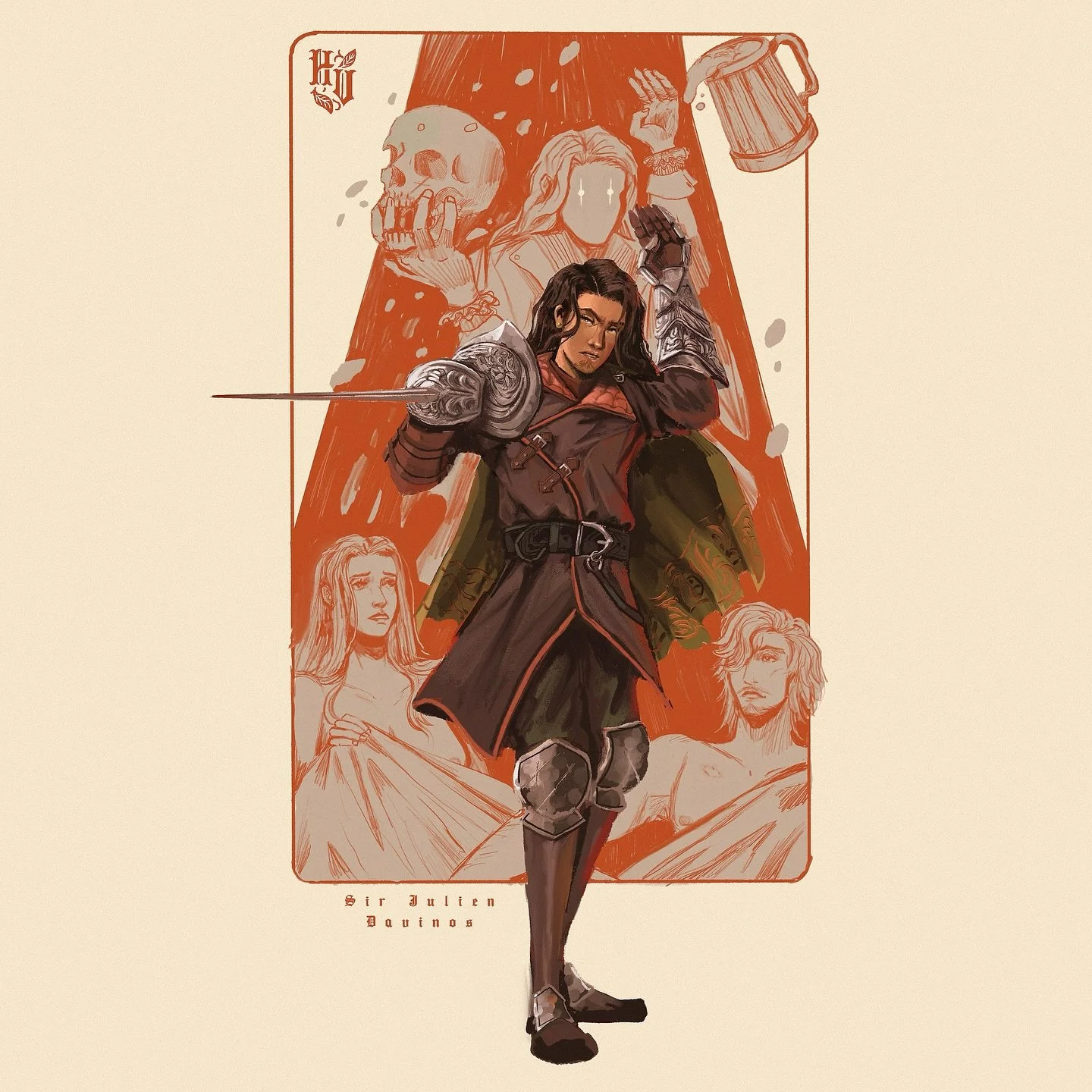 &quot;Your father is dead-You will never get the opportunity for him to know you as anything more than a drunken reprobate&quot;
-
Sir Julien Davos fanart! Man he had a bad day. I absolutely love this character, Matt usually has to widen the lens for