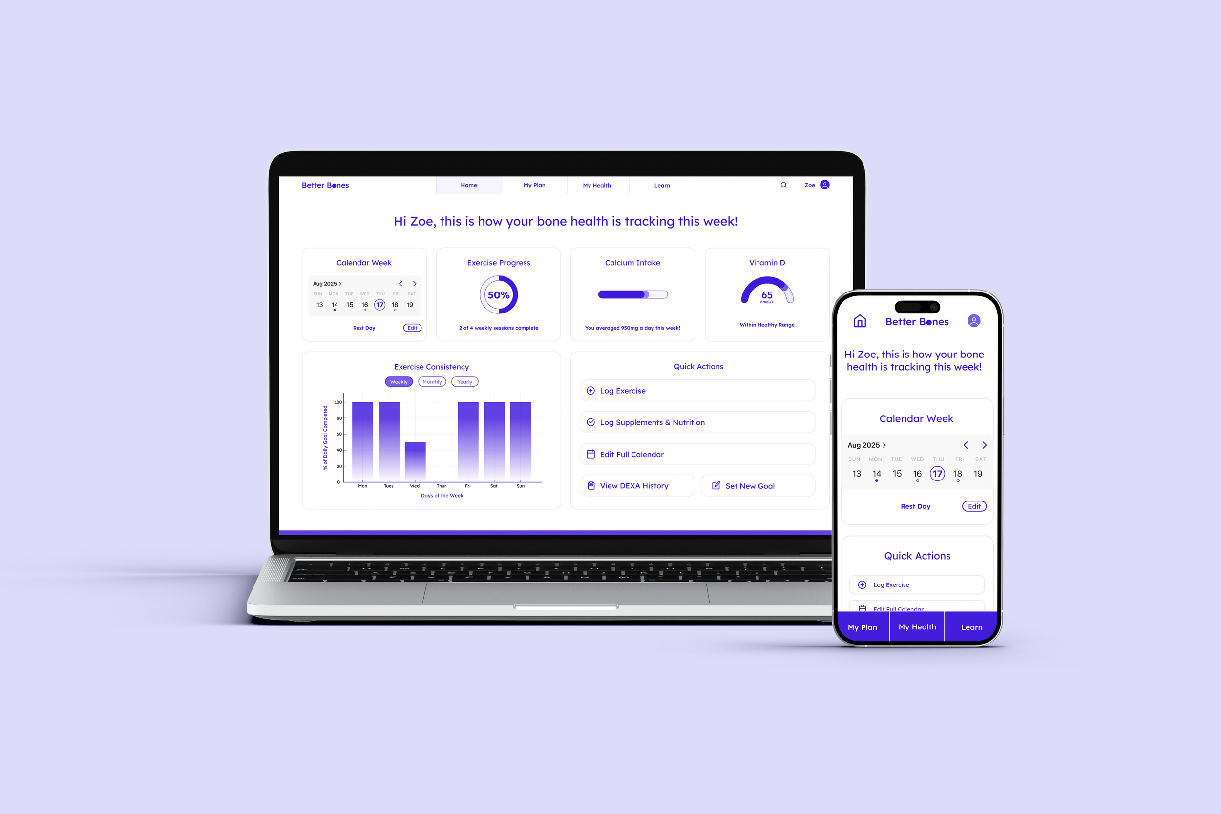 Better Bones - UX/UI Design